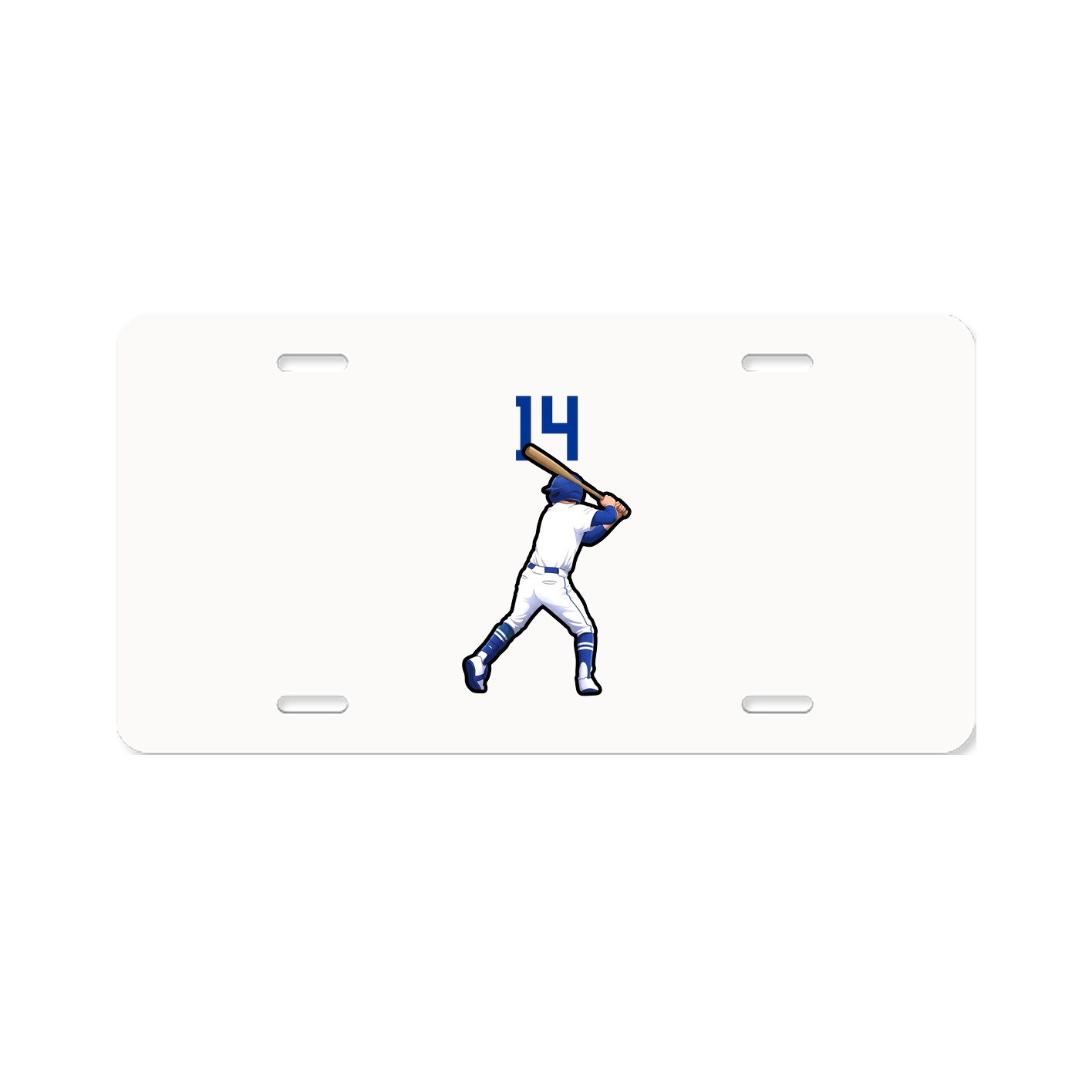 License Plate — Number Top in Classic