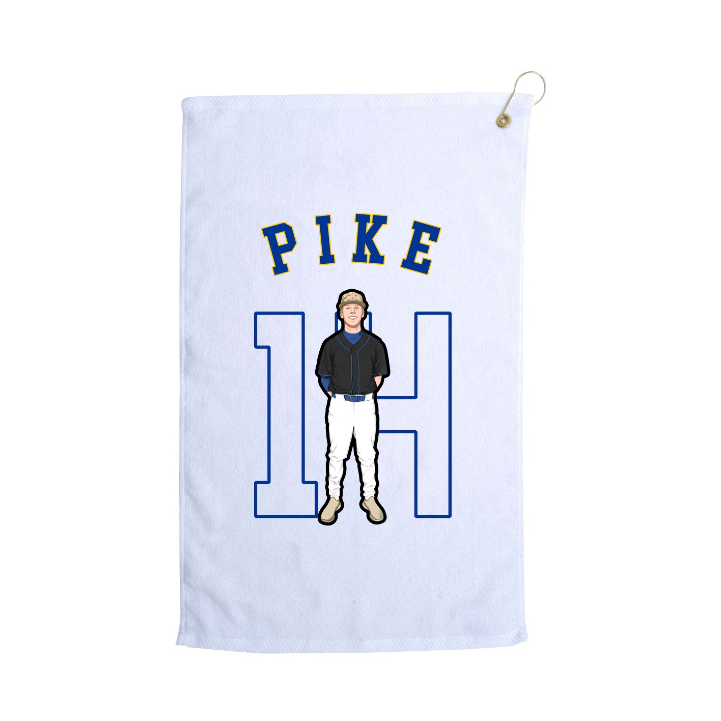 Golf Towel — Shirsey Arch in White