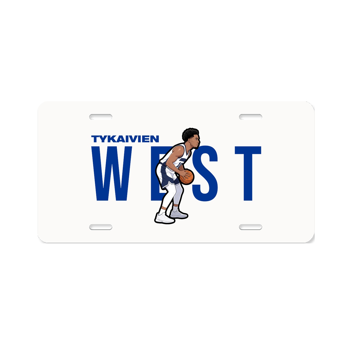 License Plate — Player Name in Classic