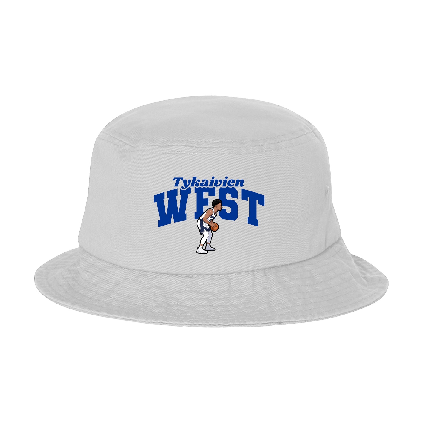 Bucket Cap — Signature Arch in White