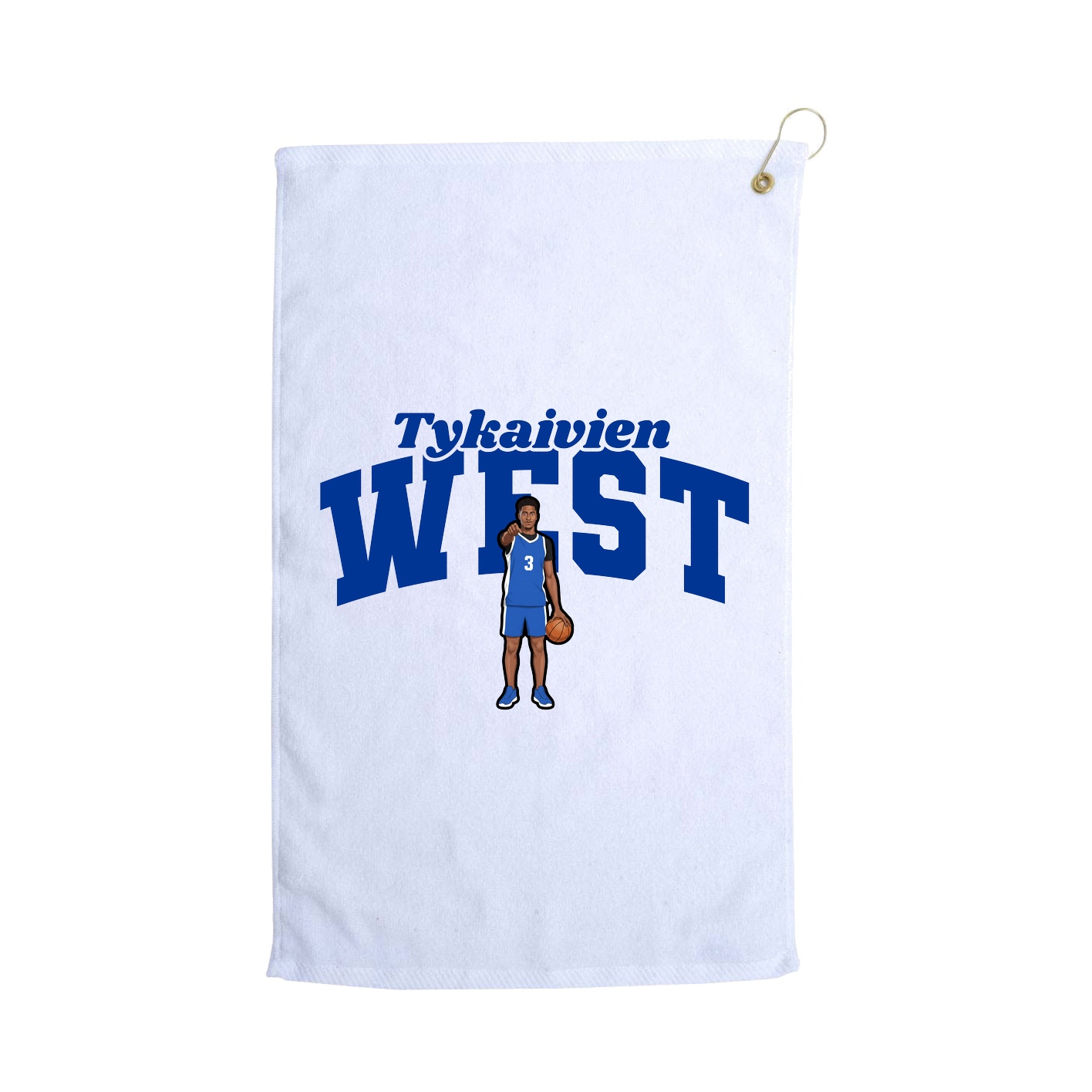 Golf Towel — Signature Arch in White