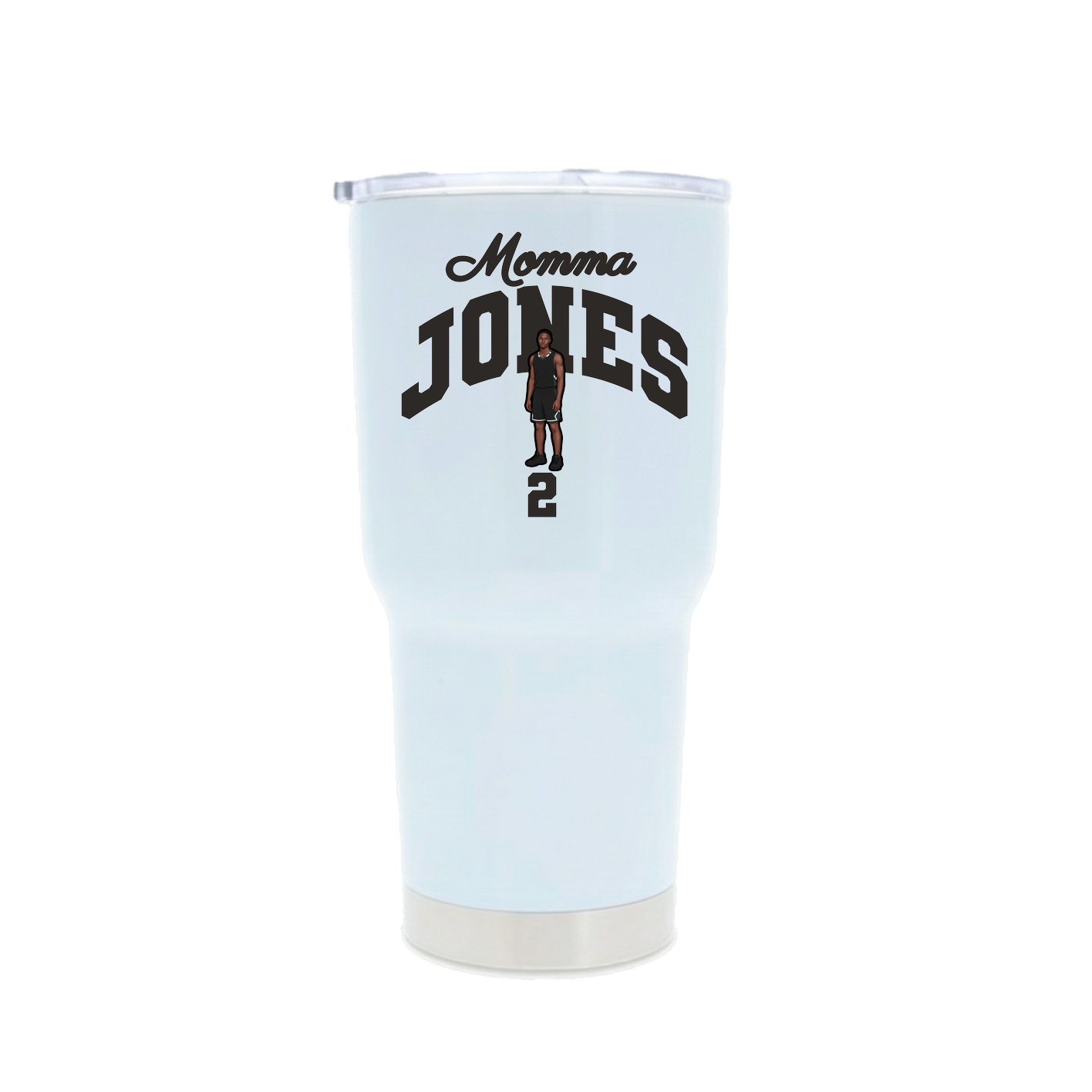 30oz Stainless Steel Tumbler — Mothers Day Arch in White