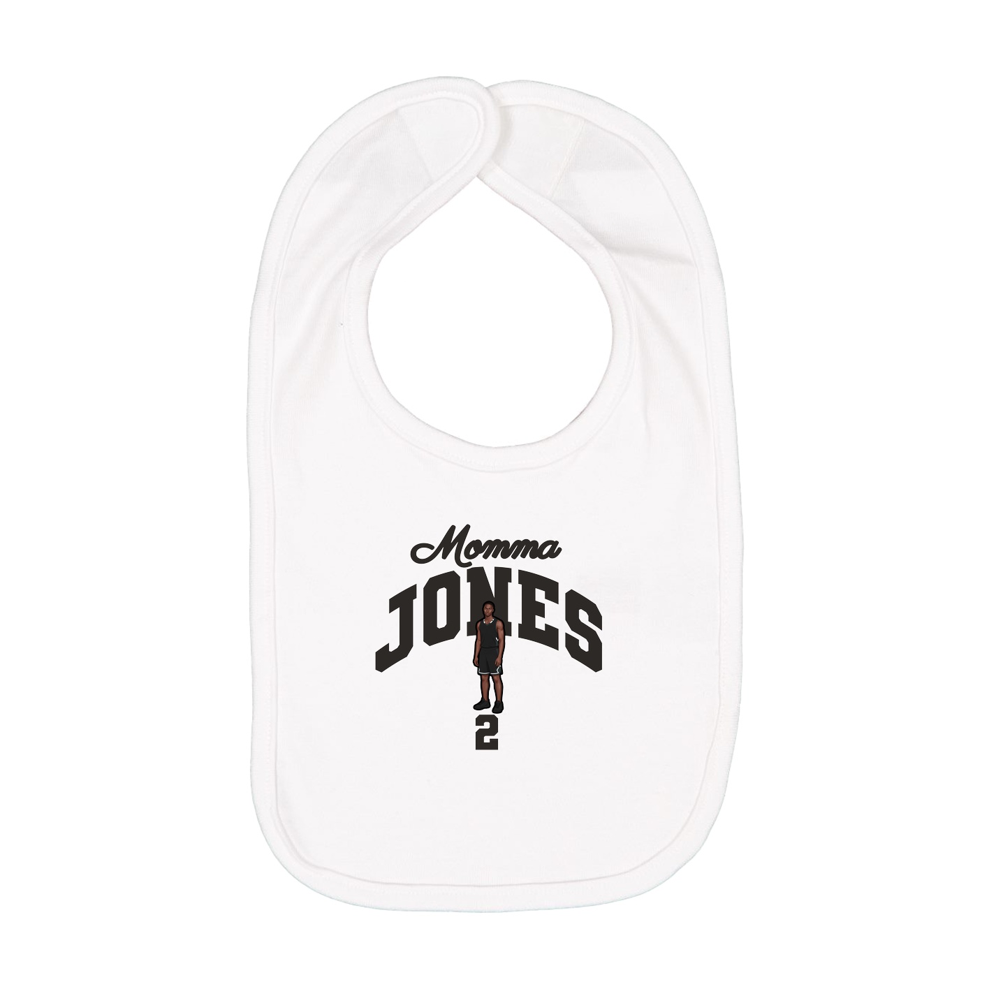 Infant Bib — Mothers Day Arch in White