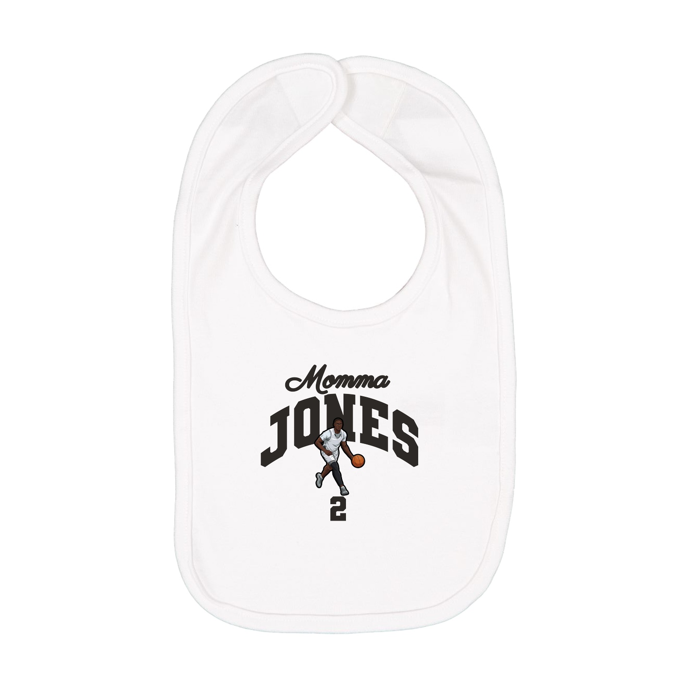 Infant Bib — Mothers Day Arch in White