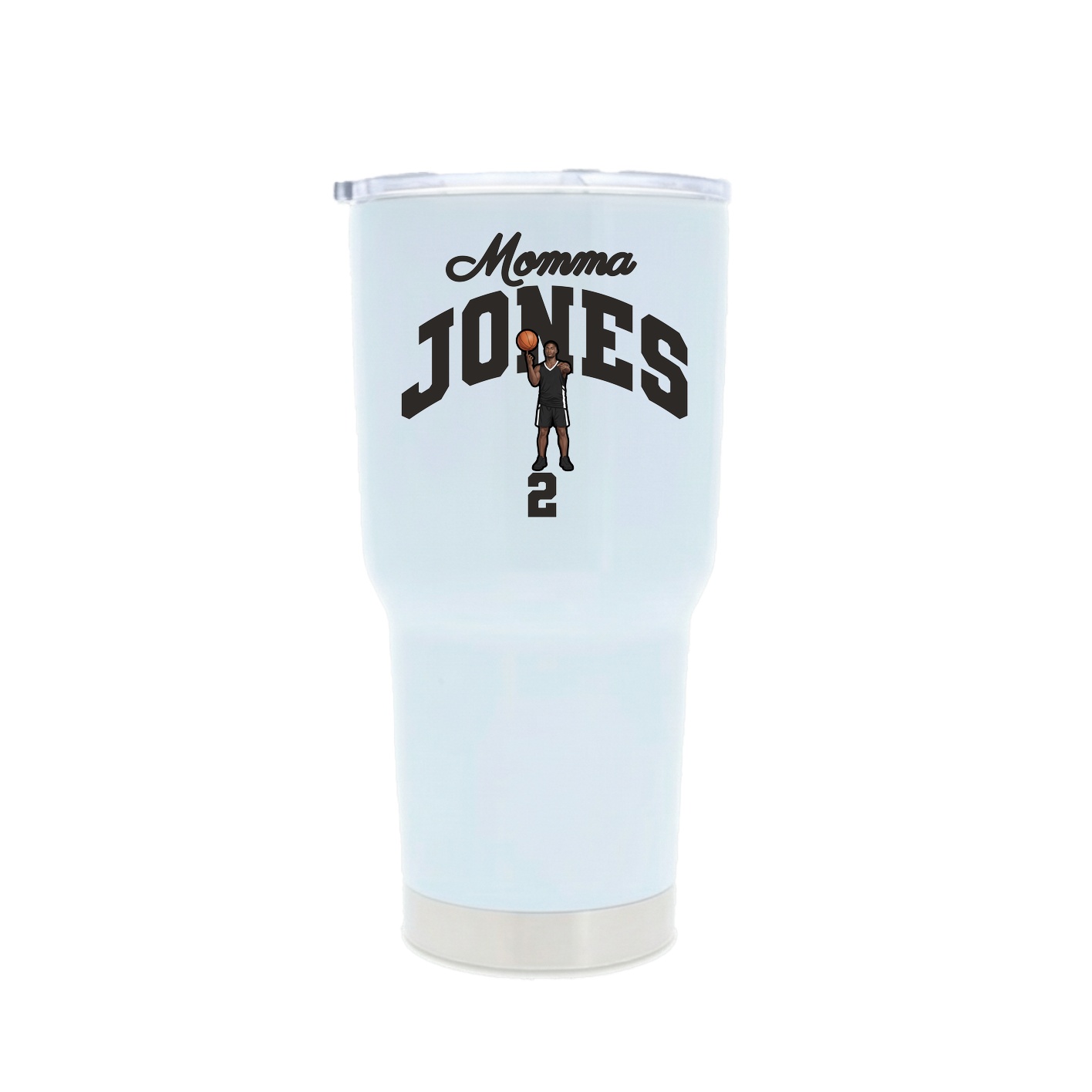 30oz Stainless Steel Tumbler — Mothers Day Arch in White