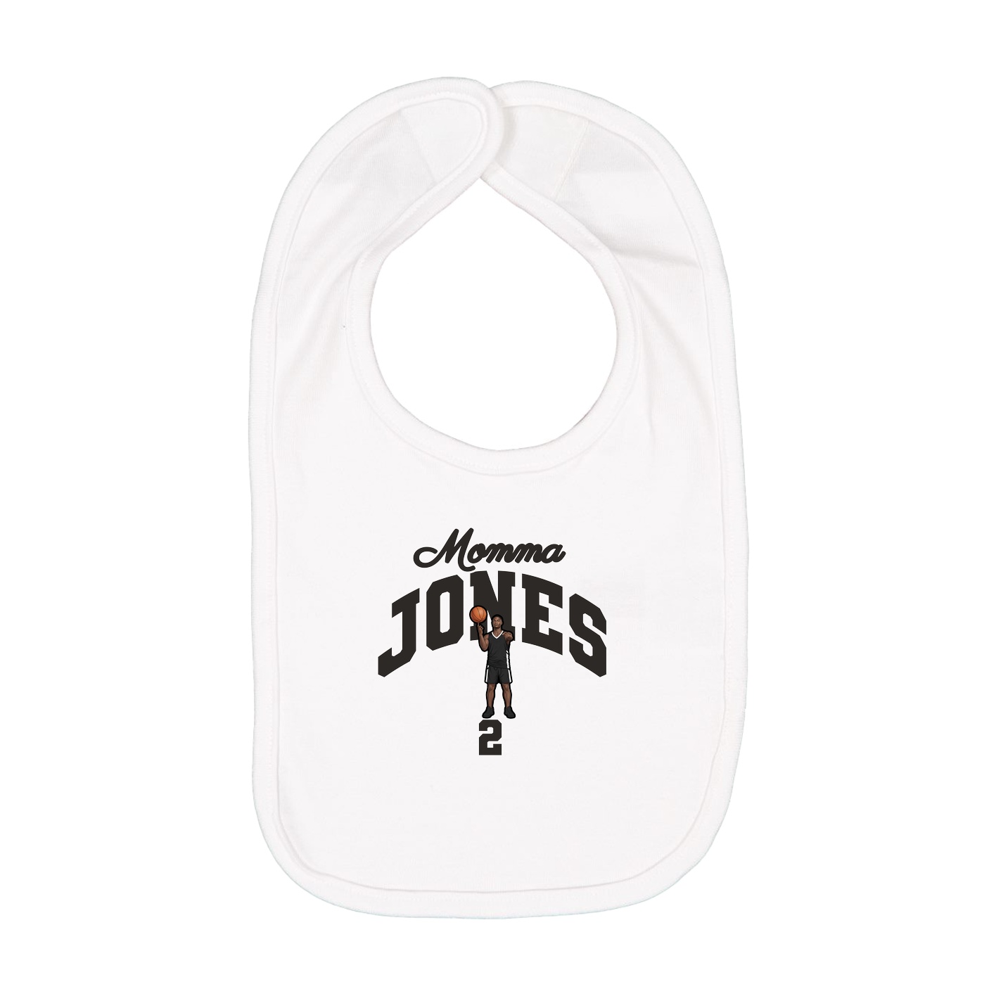 Infant Bib — Mothers Day Arch in White