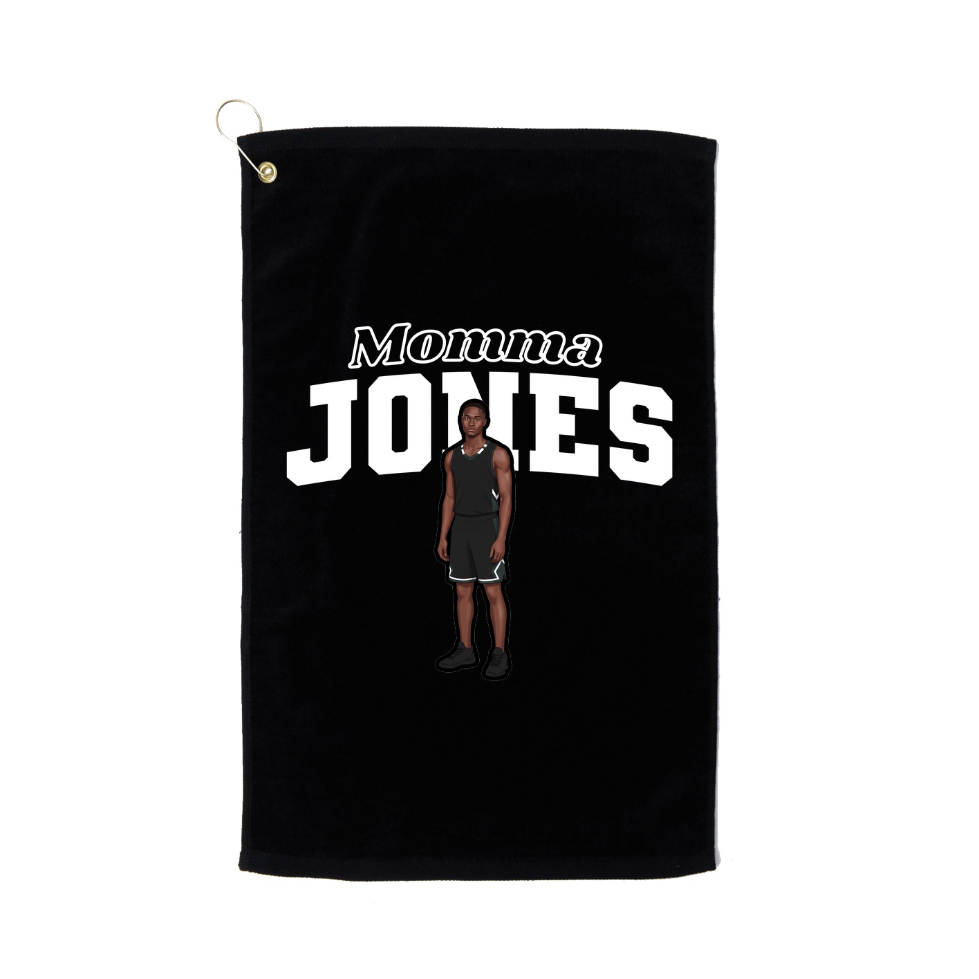 Golf Towel — Mothers Day Block in Black