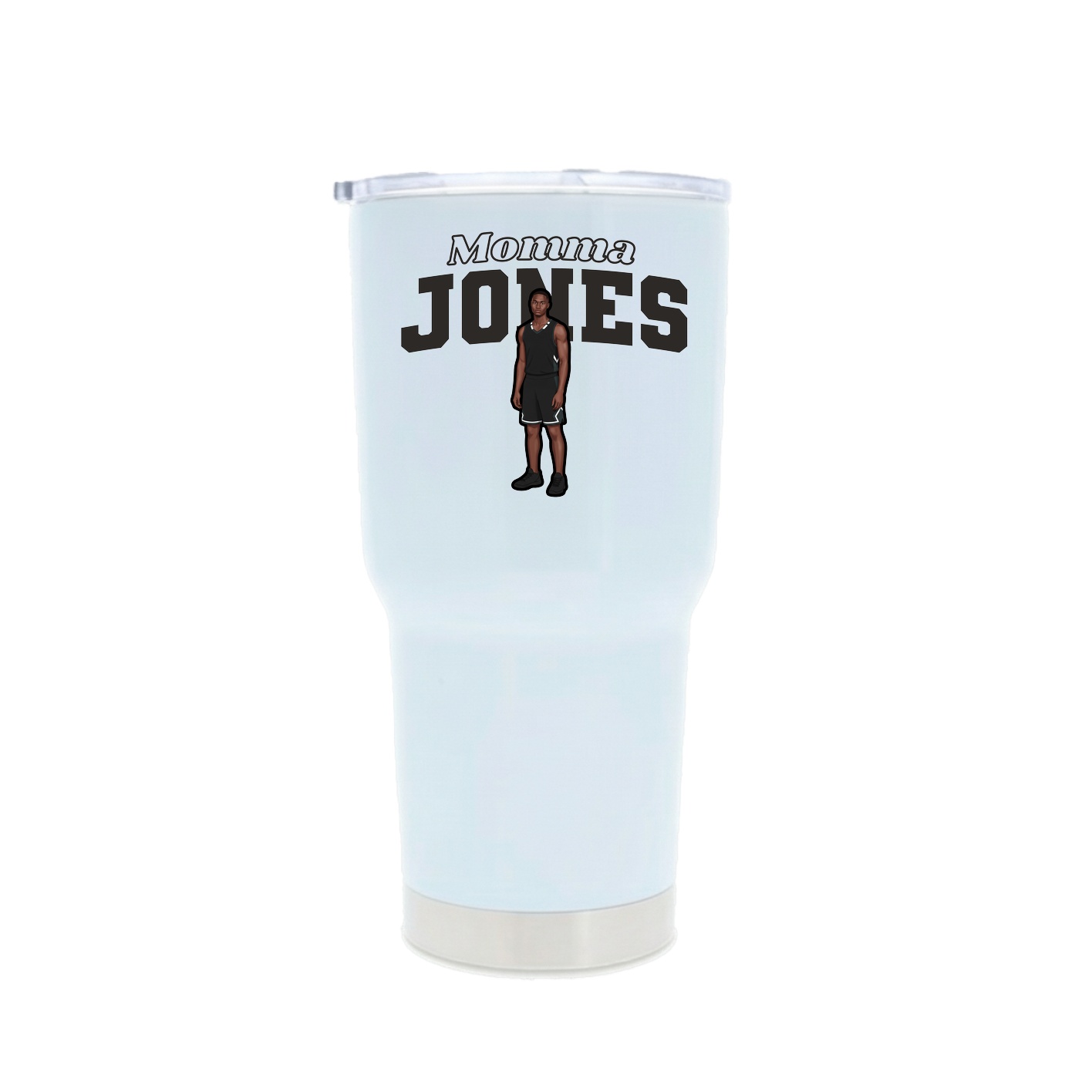30oz Stainless Steel Tumbler — Mothers Day Block in White