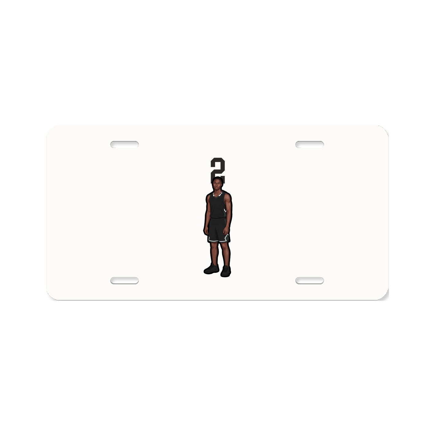License Plate — Number Top in Classic