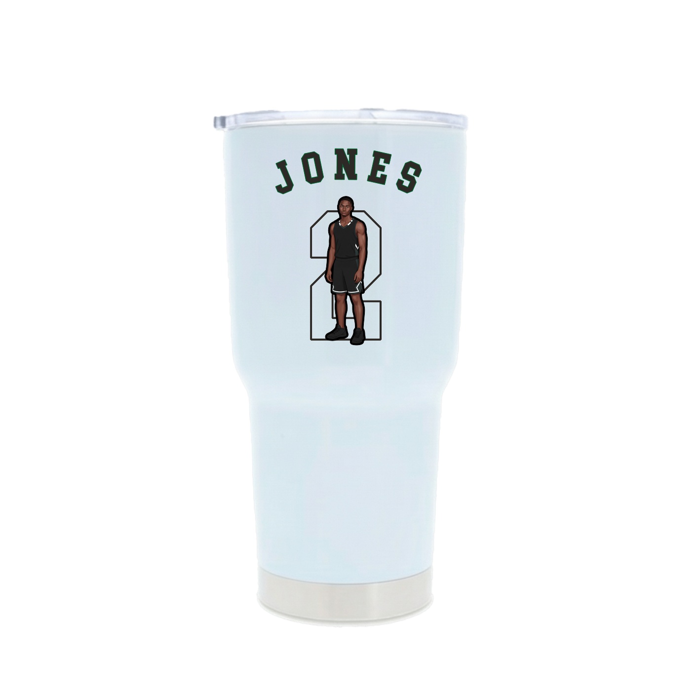 30oz Stainless Steel Tumbler — Shirsey Arch in White