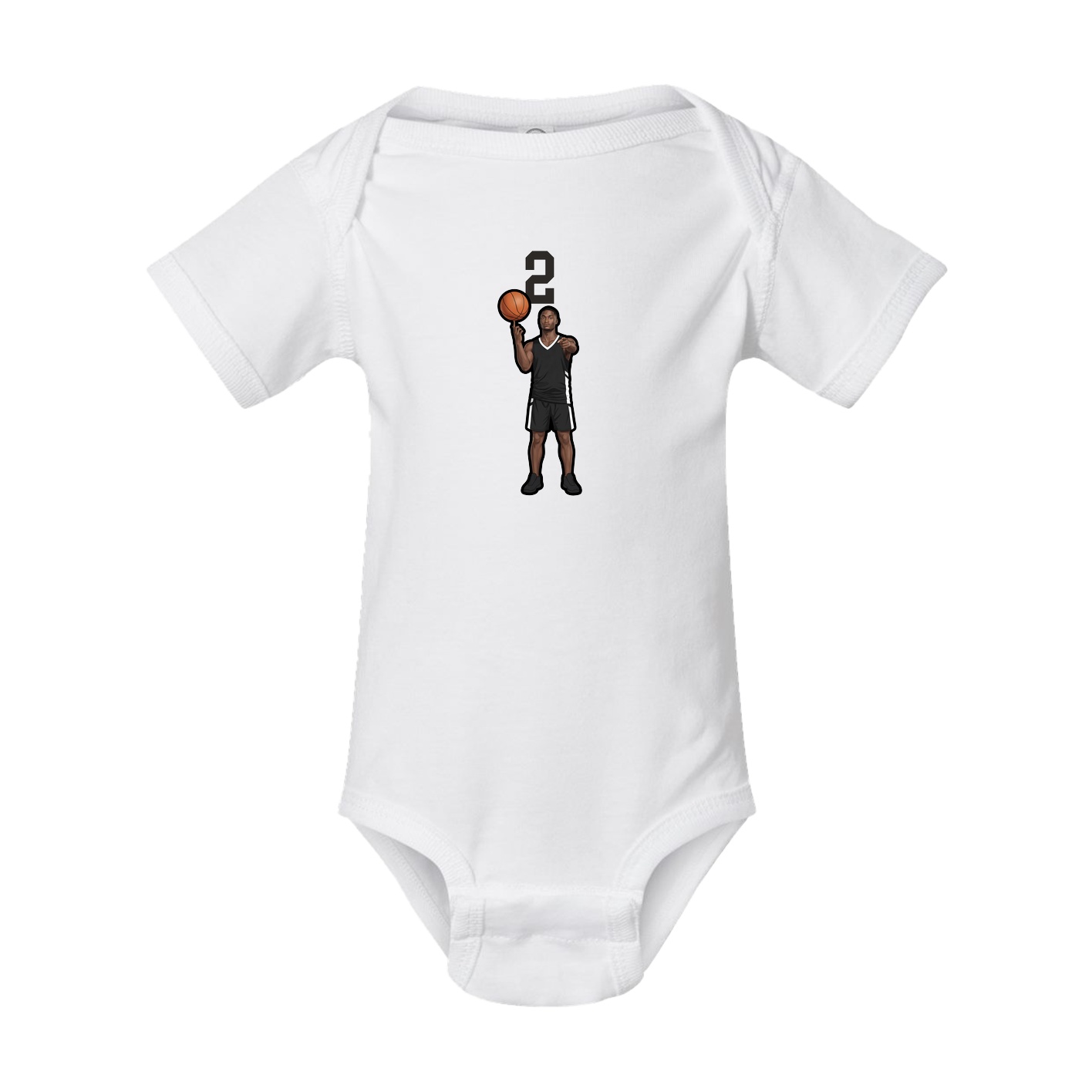 Baby Onesie — Number Top in White