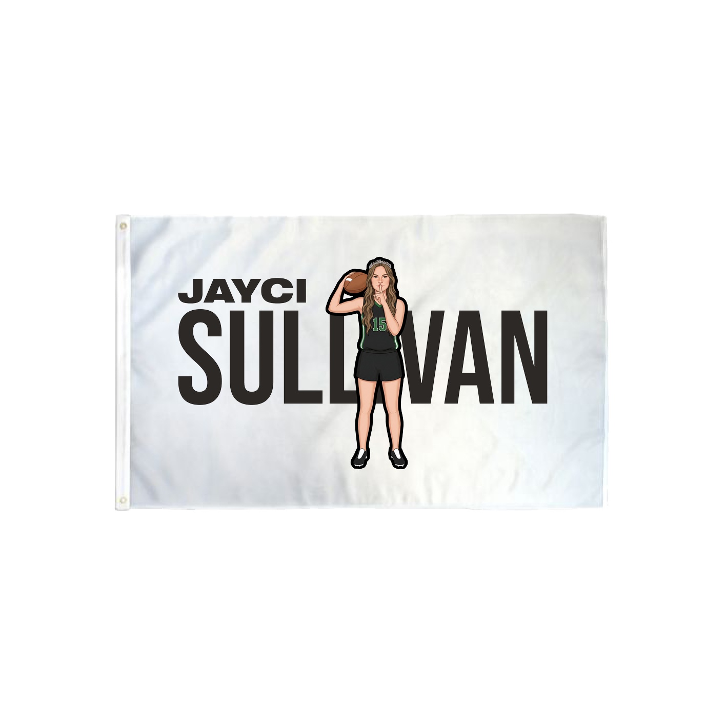 3x5 Flag — Player Name in Classic