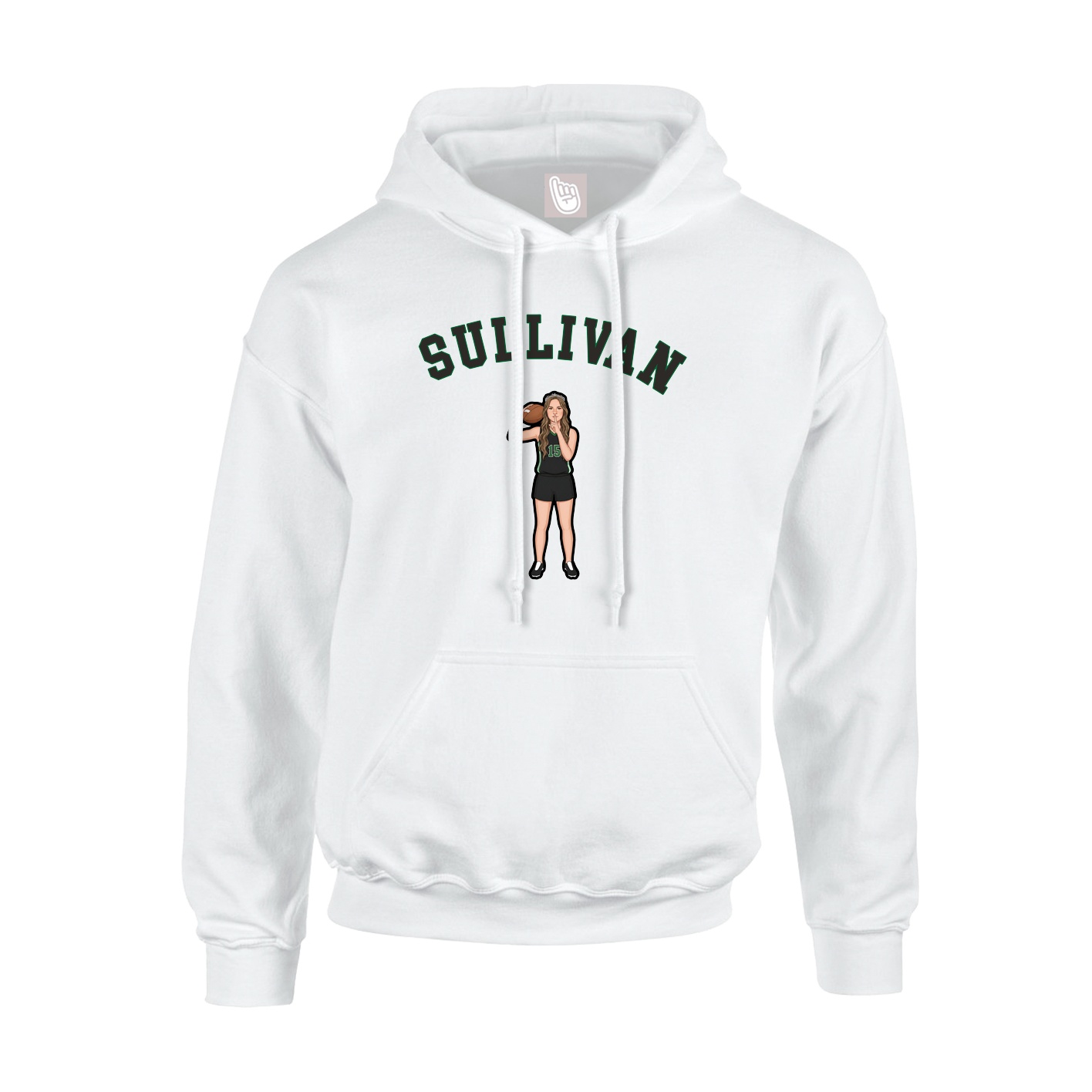 Hoodie — Shirsey Arch in White