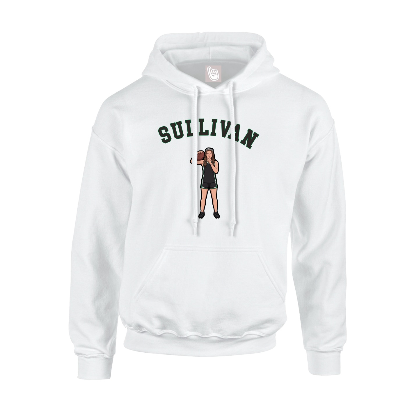 Youth Hoodie — Shirsey Arch in White