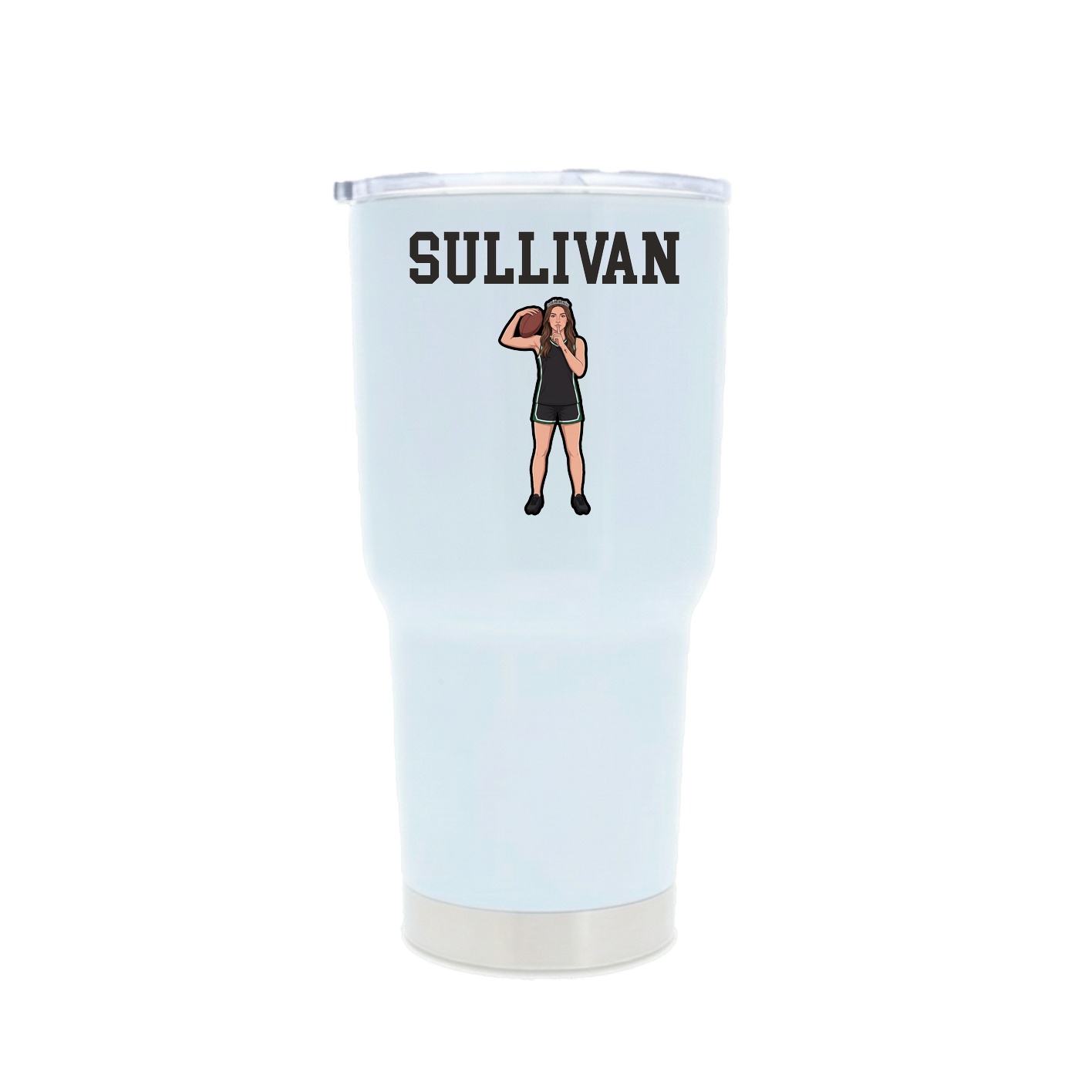 30oz Stainless Steel Tumbler — Shirsey in White