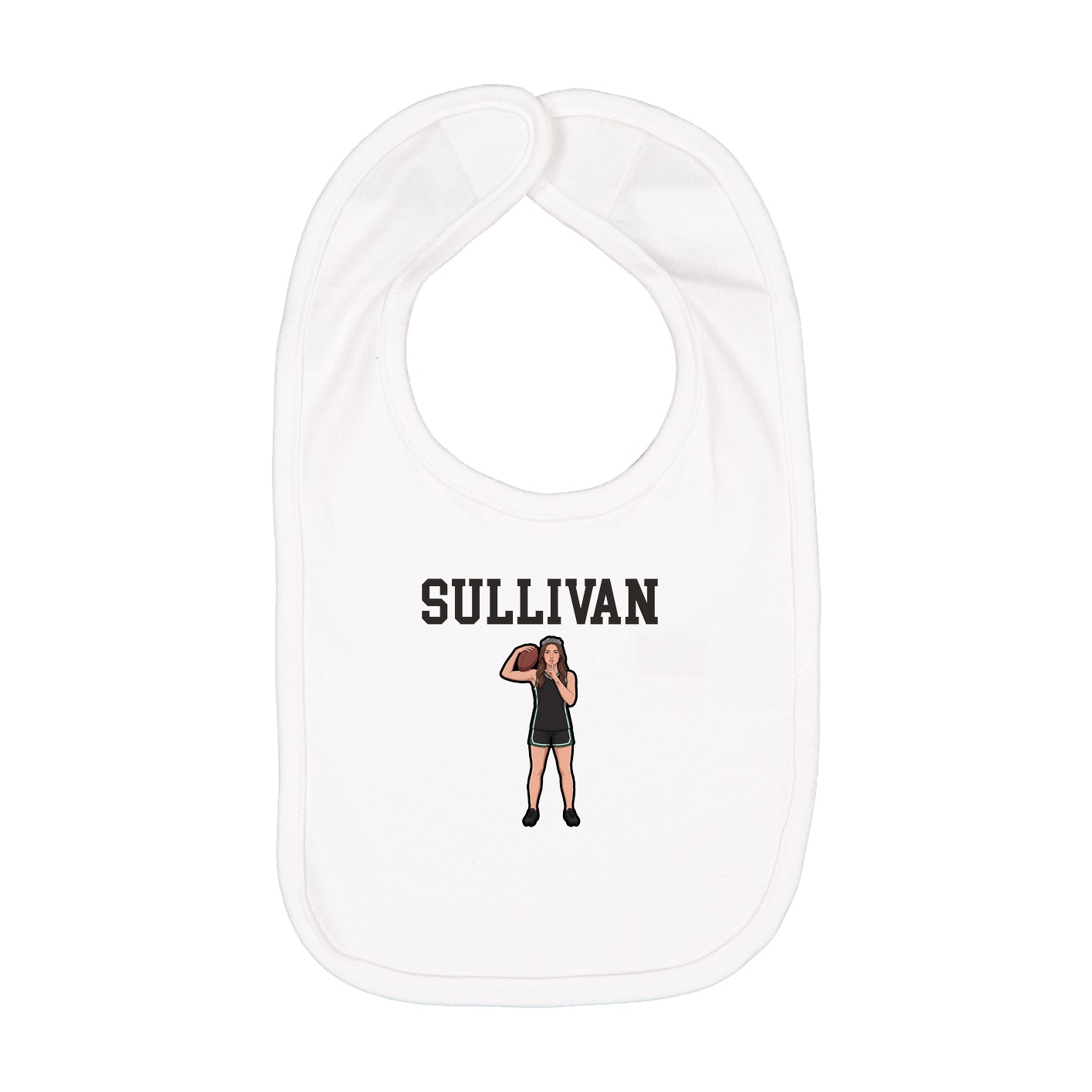Infant Bib — Shirsey in White