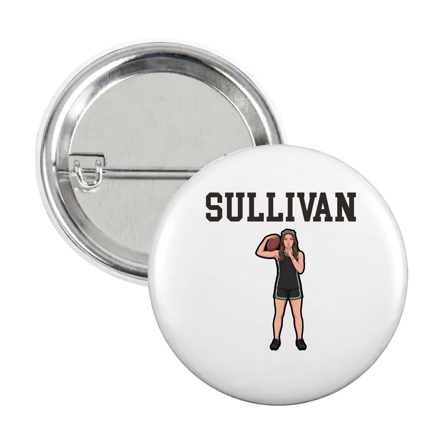 Game Day Button — Shirsey in White