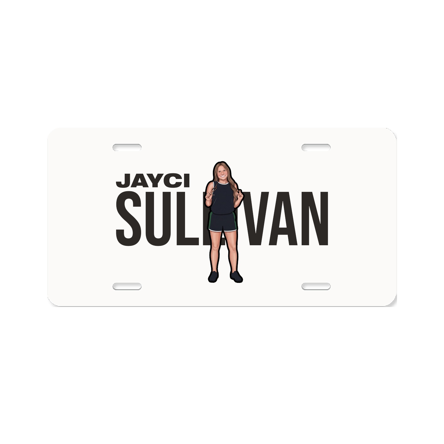License Plate — Player Name in Classic