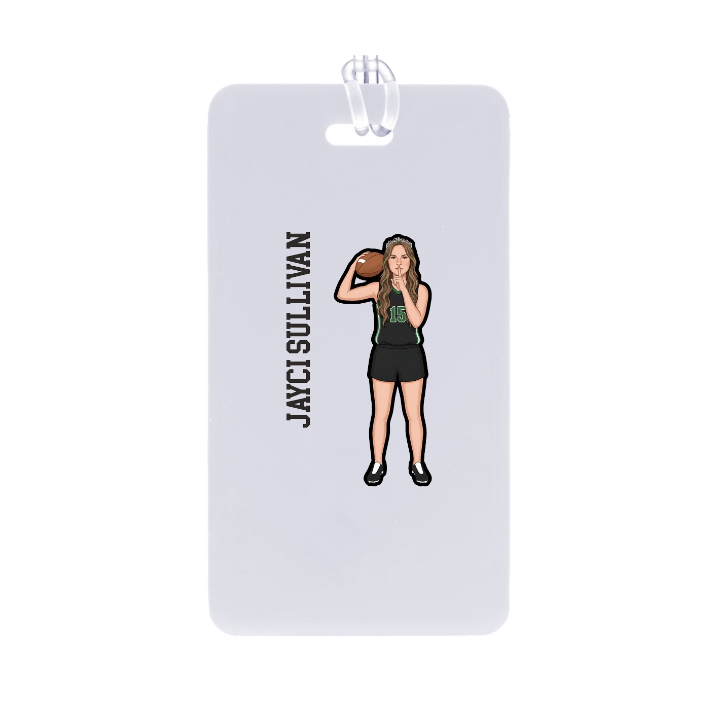 Bag Tag — Name Vertical in Classic