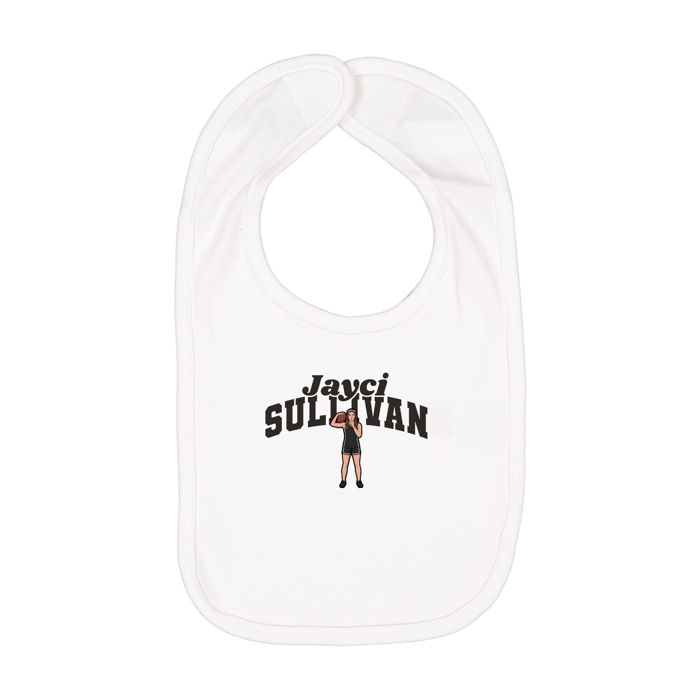 Infant Bib — Signature Arch in White