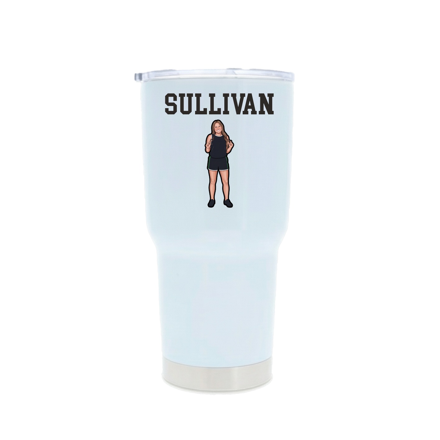 30oz Stainless Steel Tumbler — Shirsey in White