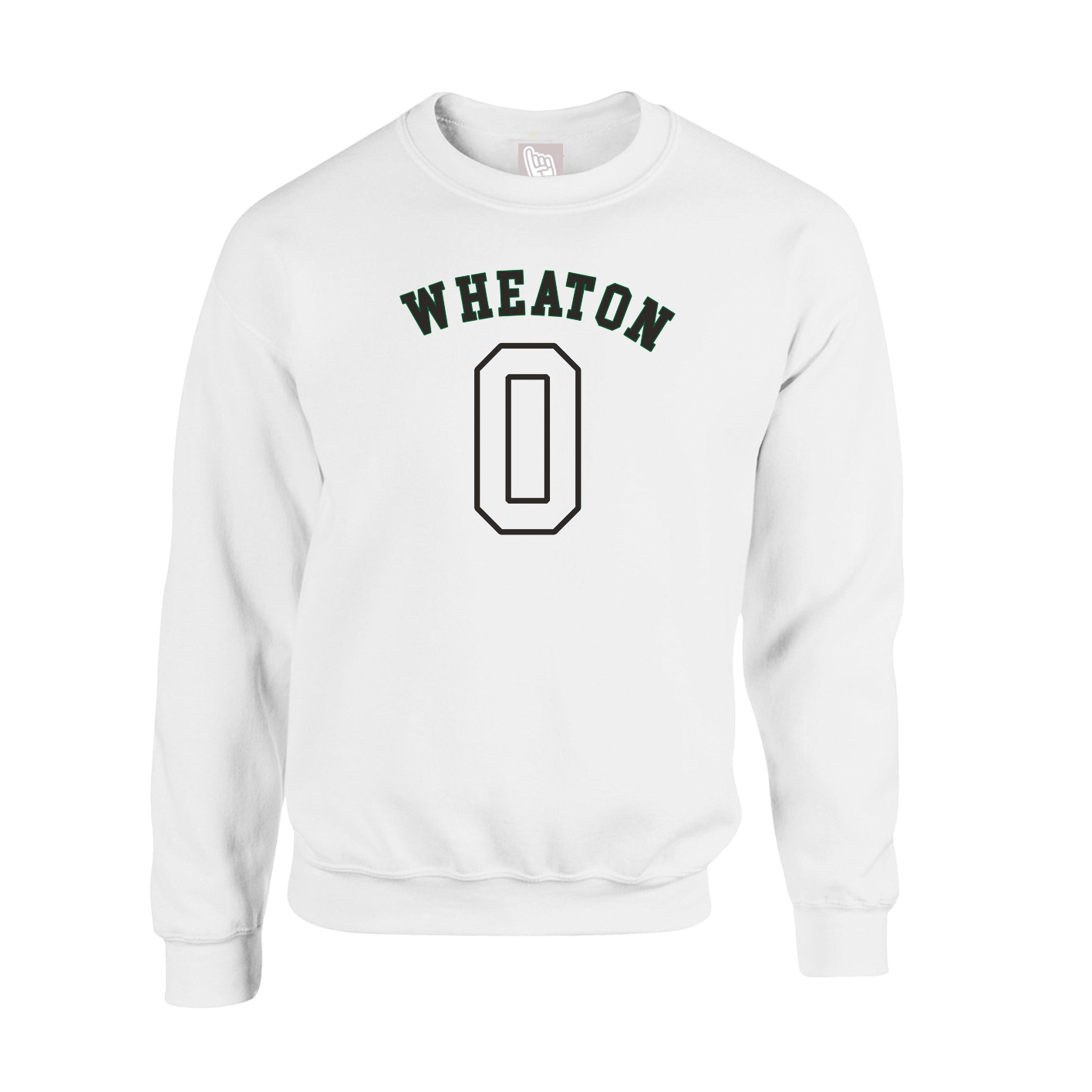 Fleece Crew — Shirsey Arch in White