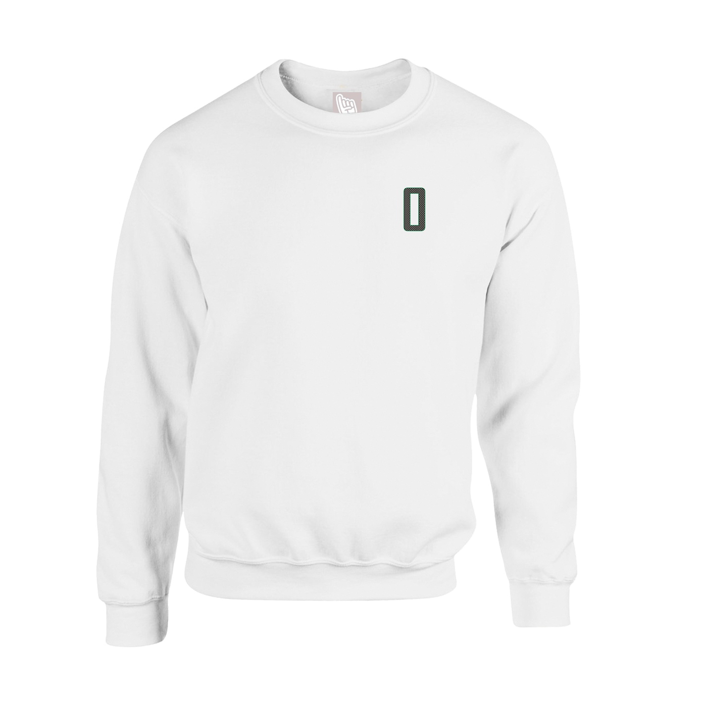 Fleece Crew — Front Shirsy in White