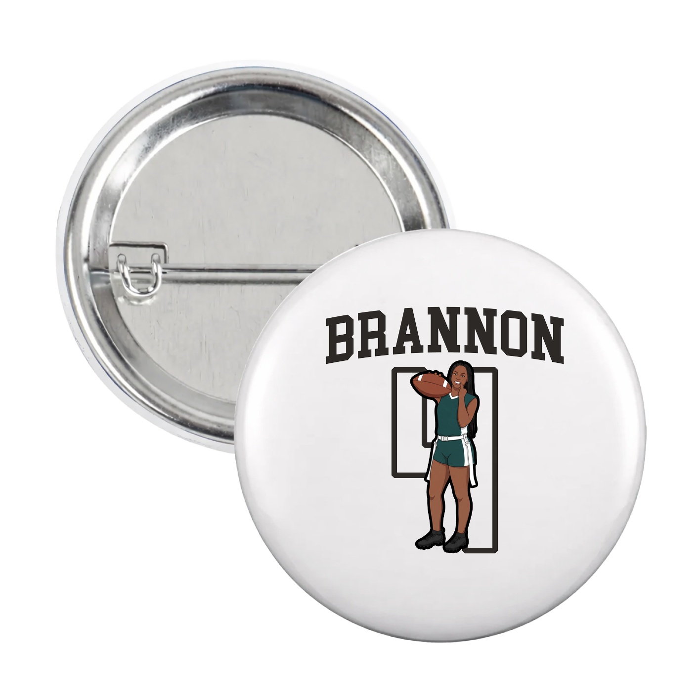 Game Day Button — Shirsey in White
