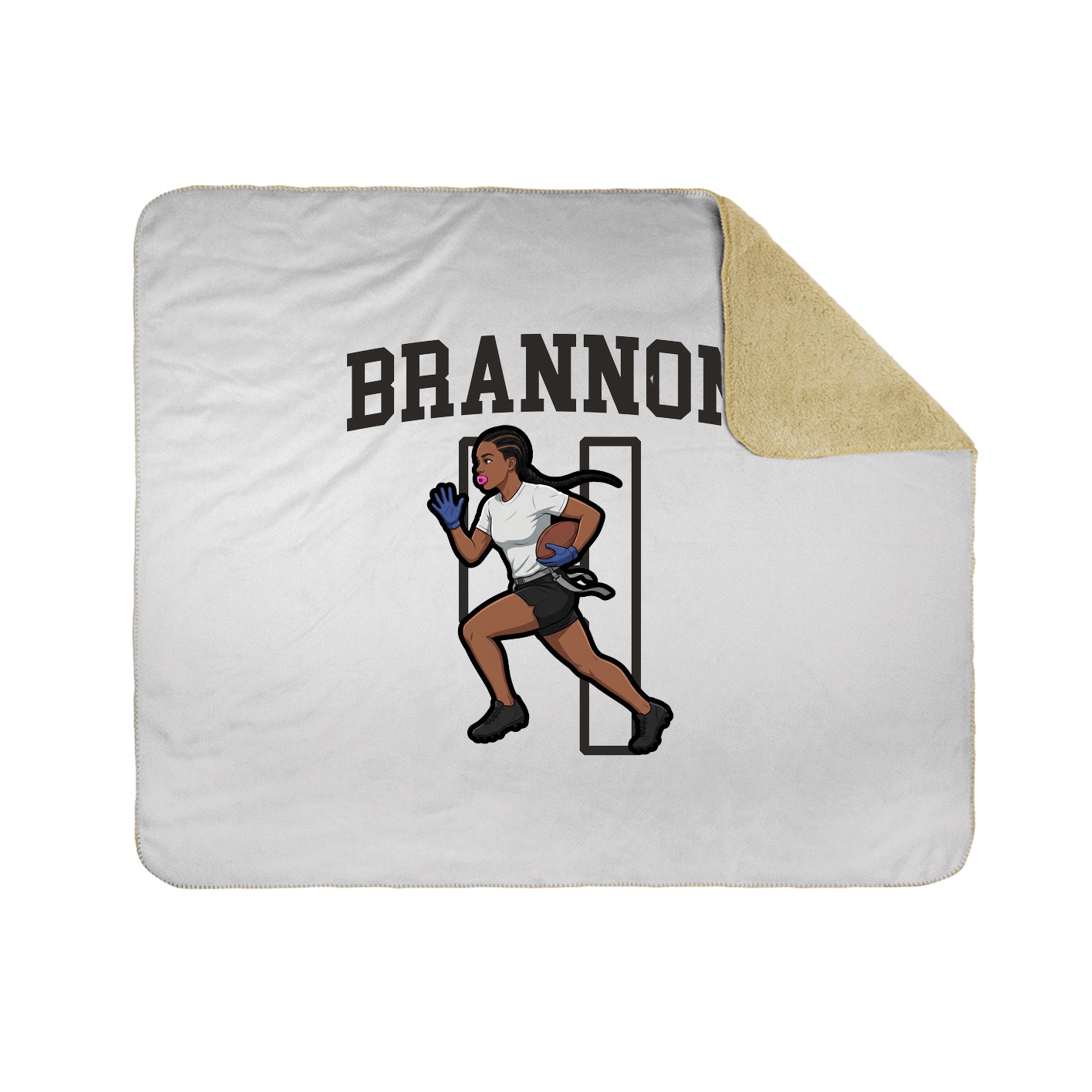 Throw Blanket — Shirsey in White