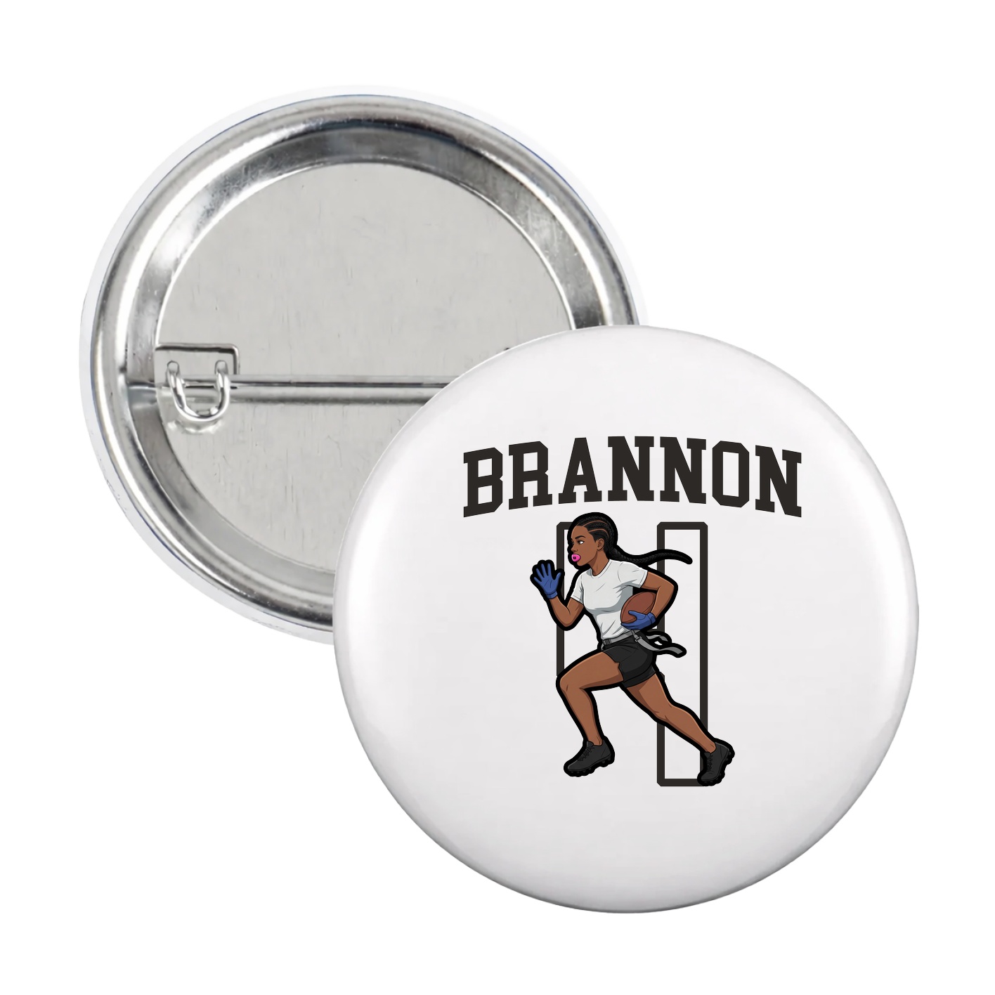 Game Day Button — Shirsey in White