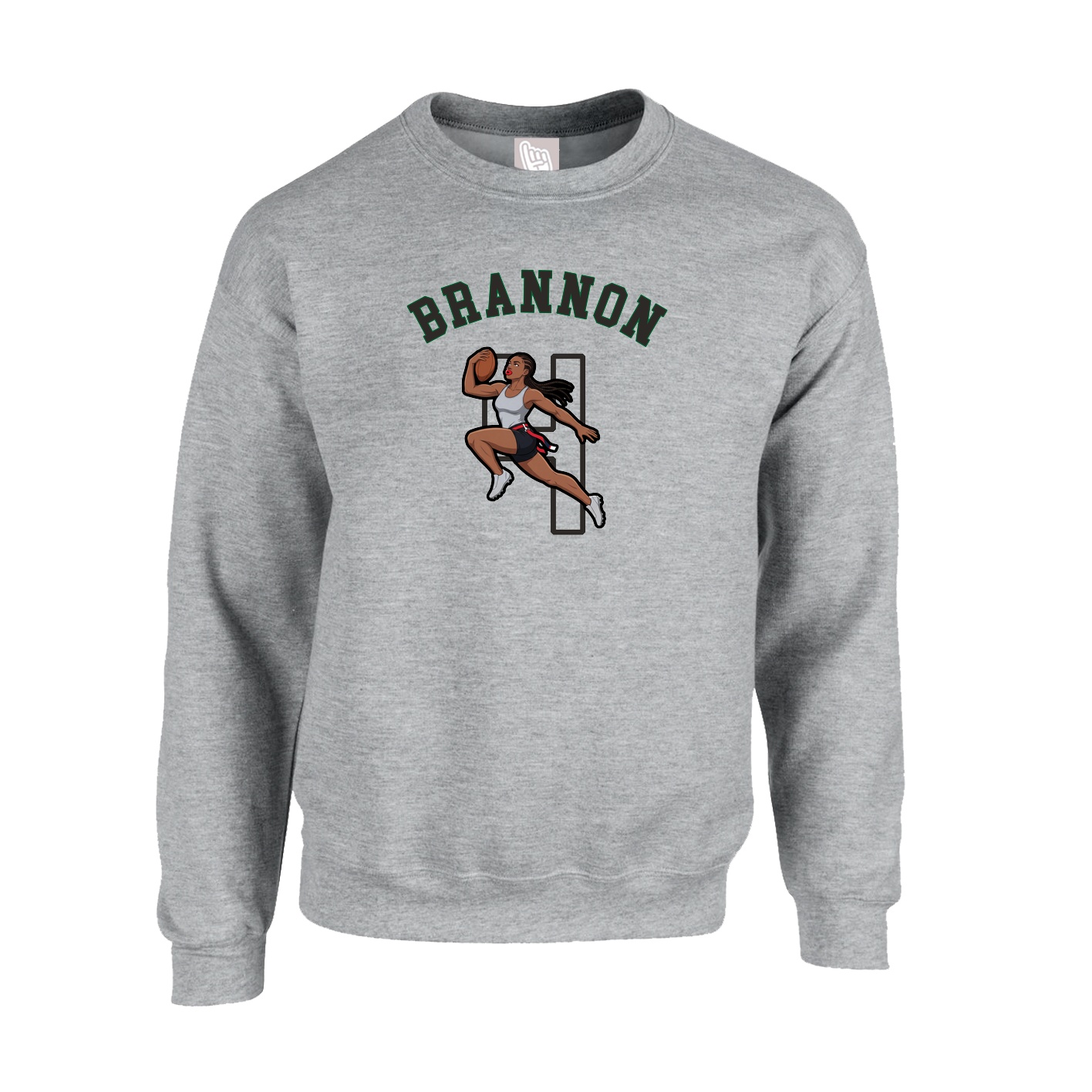 Fleece Crew — Shirsey Arch in Grey