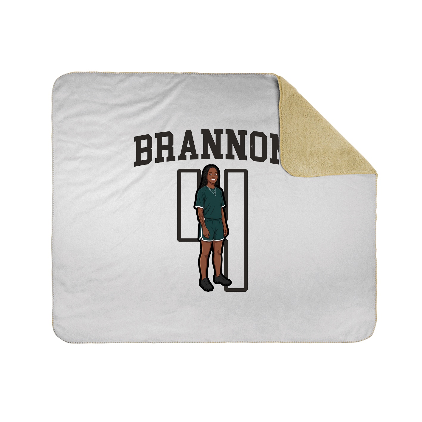 50x60 Sherpa Lined Throw Blanket