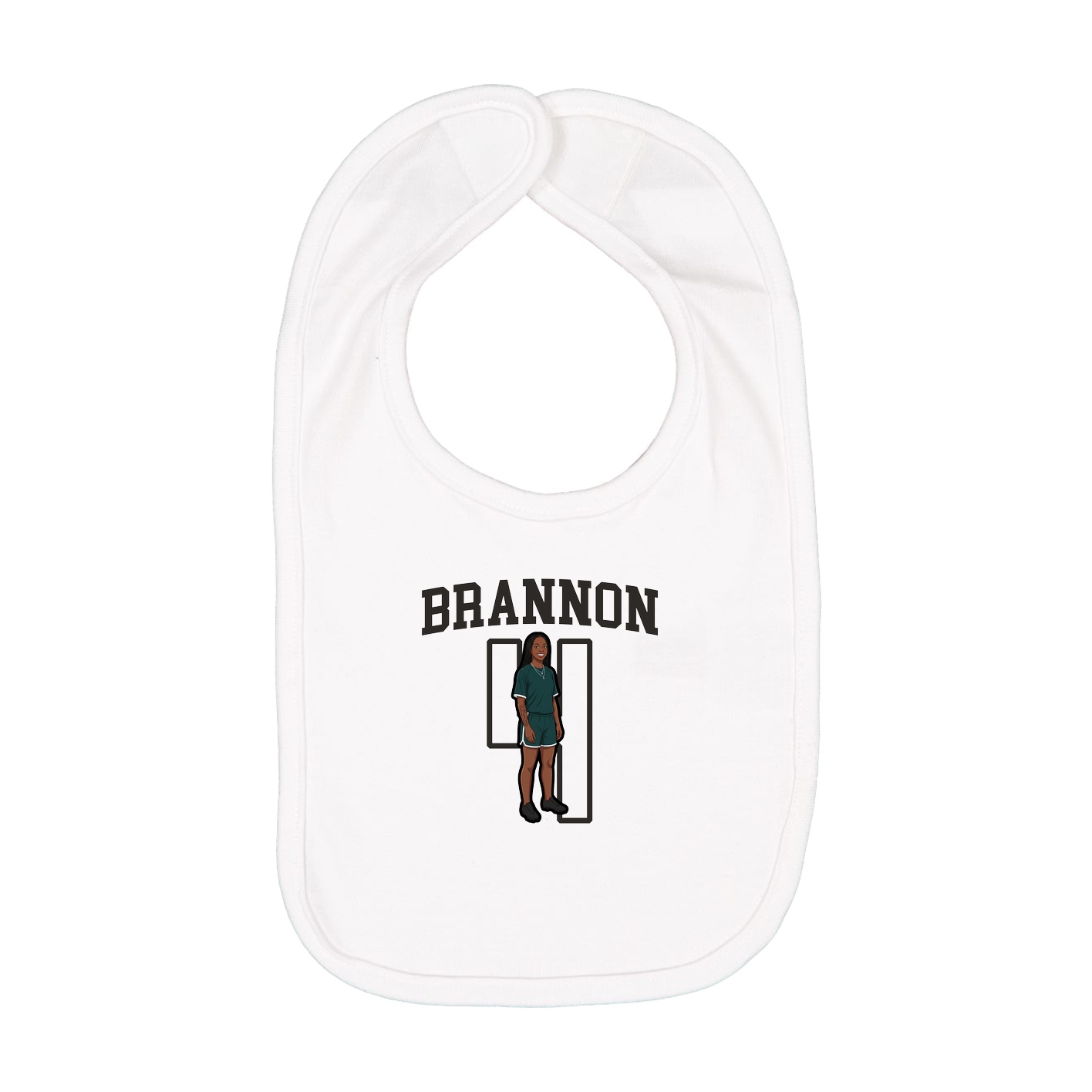 Infant Bib — Shirsey in White