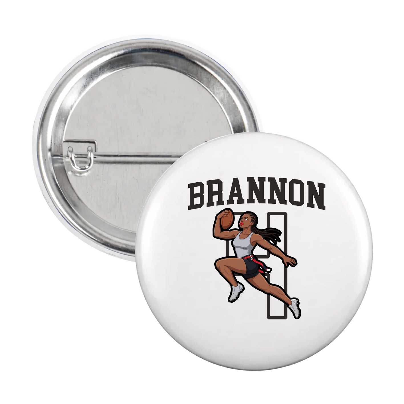 Game Day Button — Shirsey in White