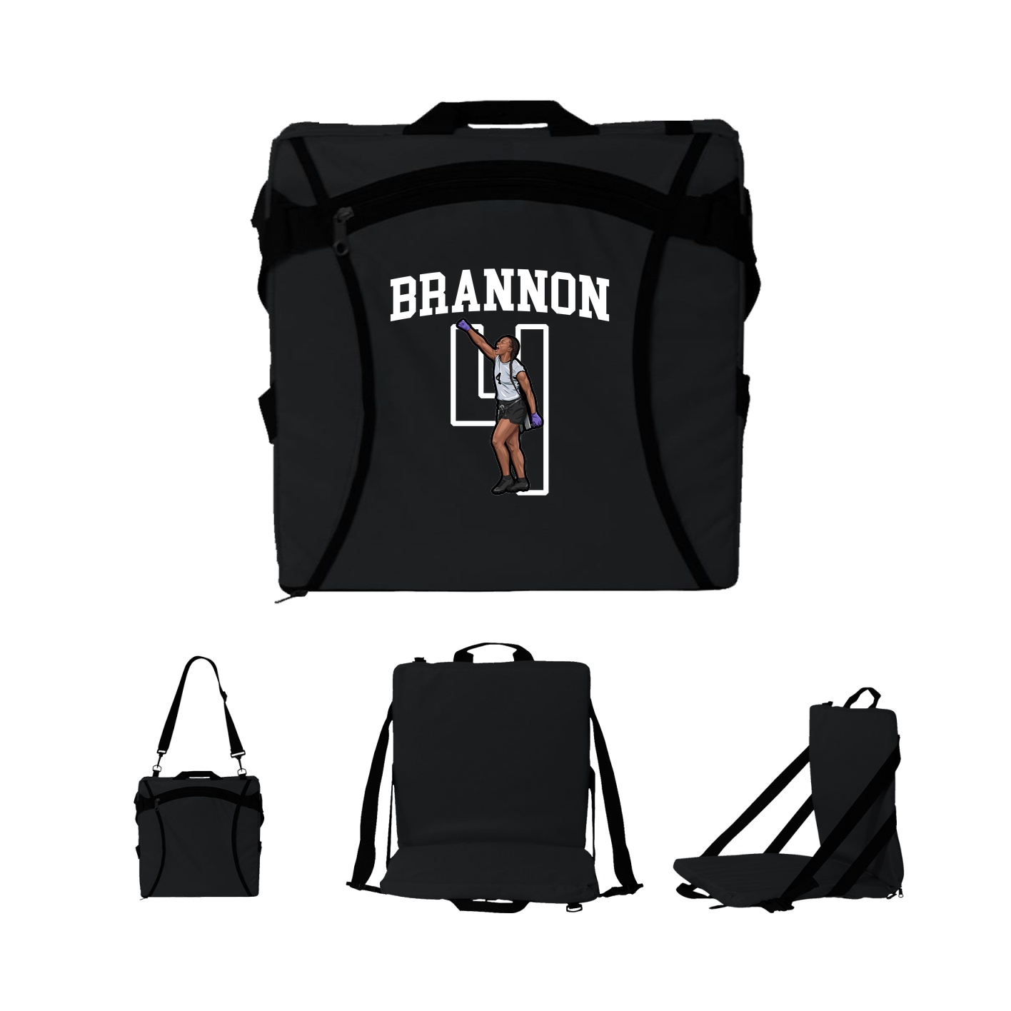 Folding Stadium Seat — Shirsey in Black