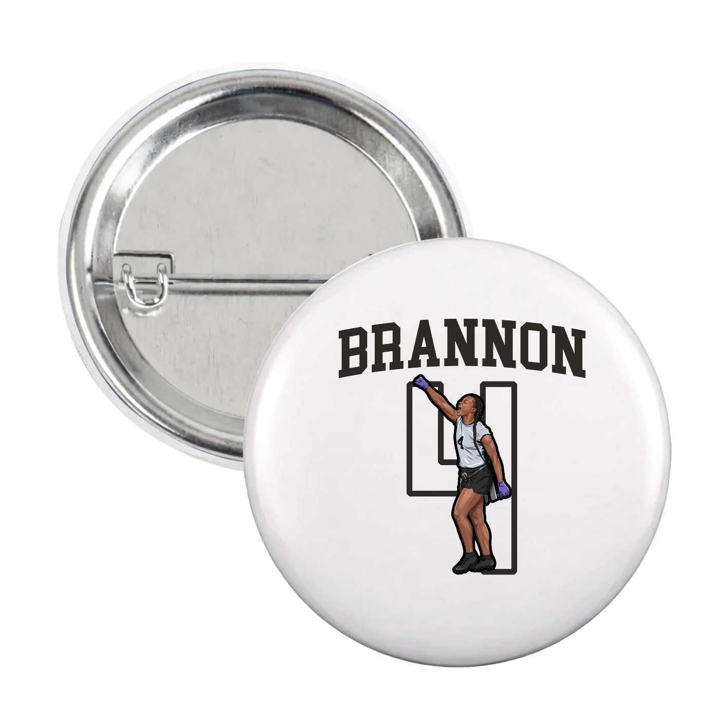 Game Day Button — Shirsey in White