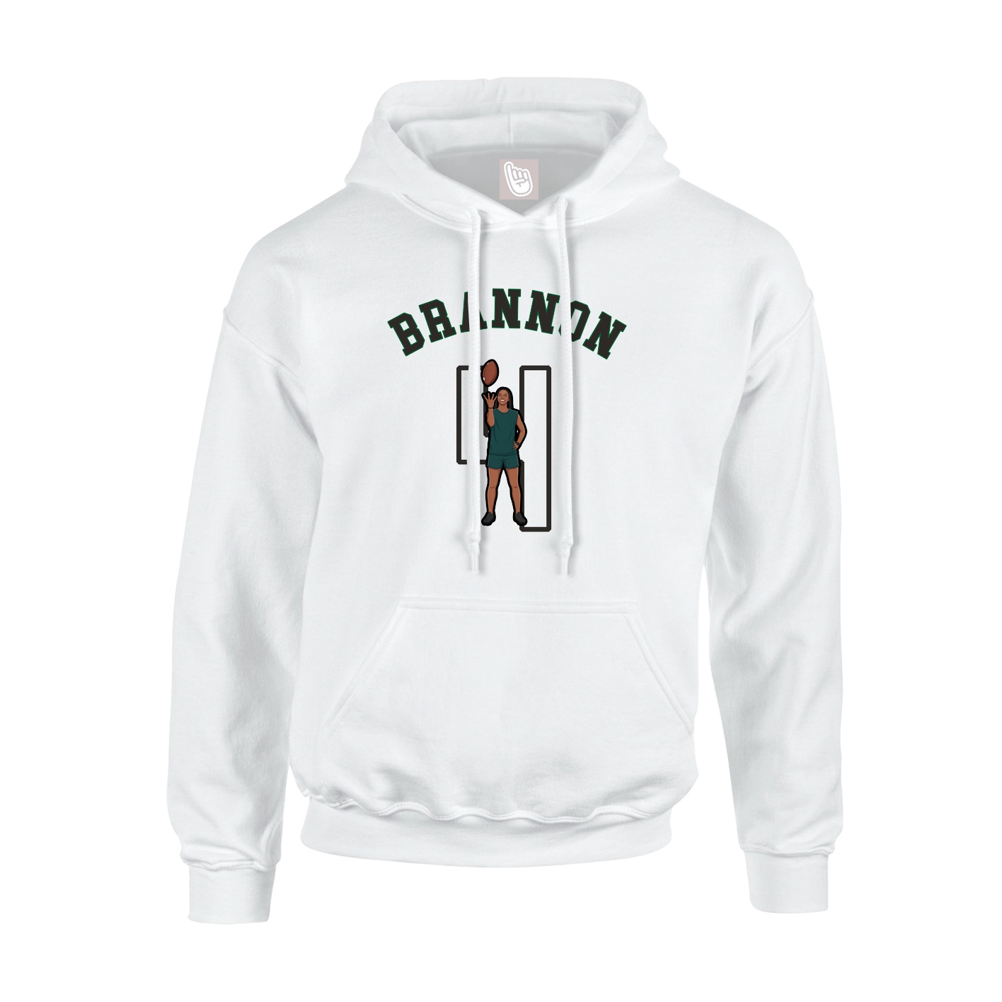 Hoodie — Shirsey Arch in White