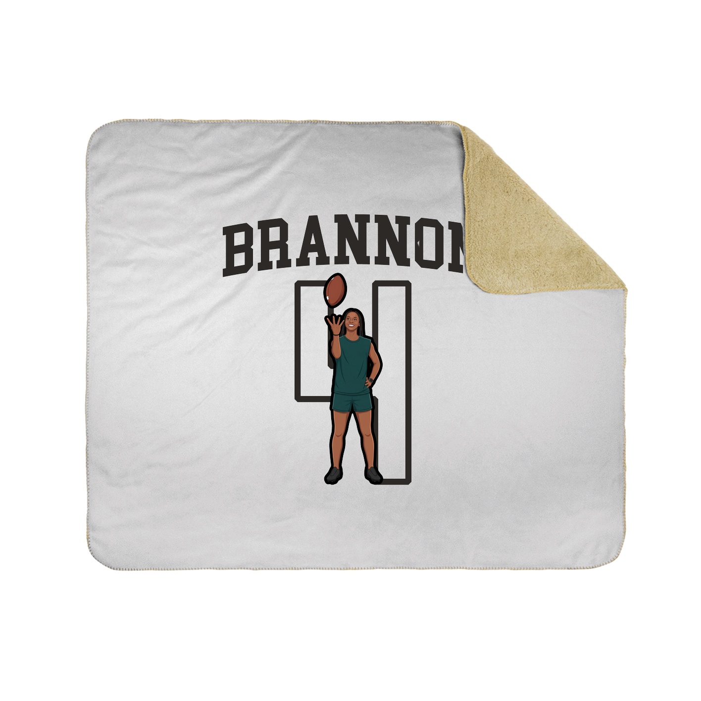 Throw Blanket — Shirsey in White