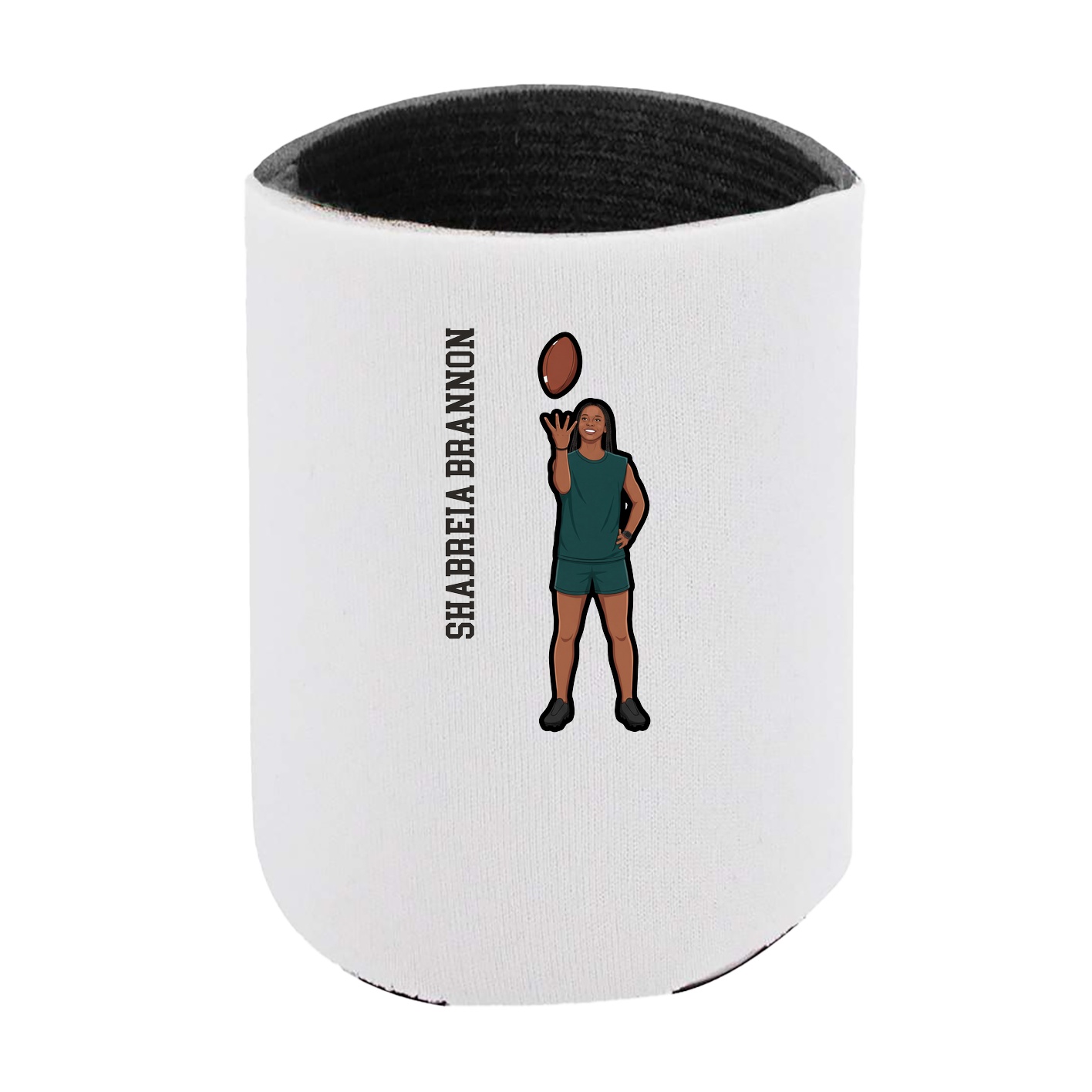 Can Holder — Name Vertical in White