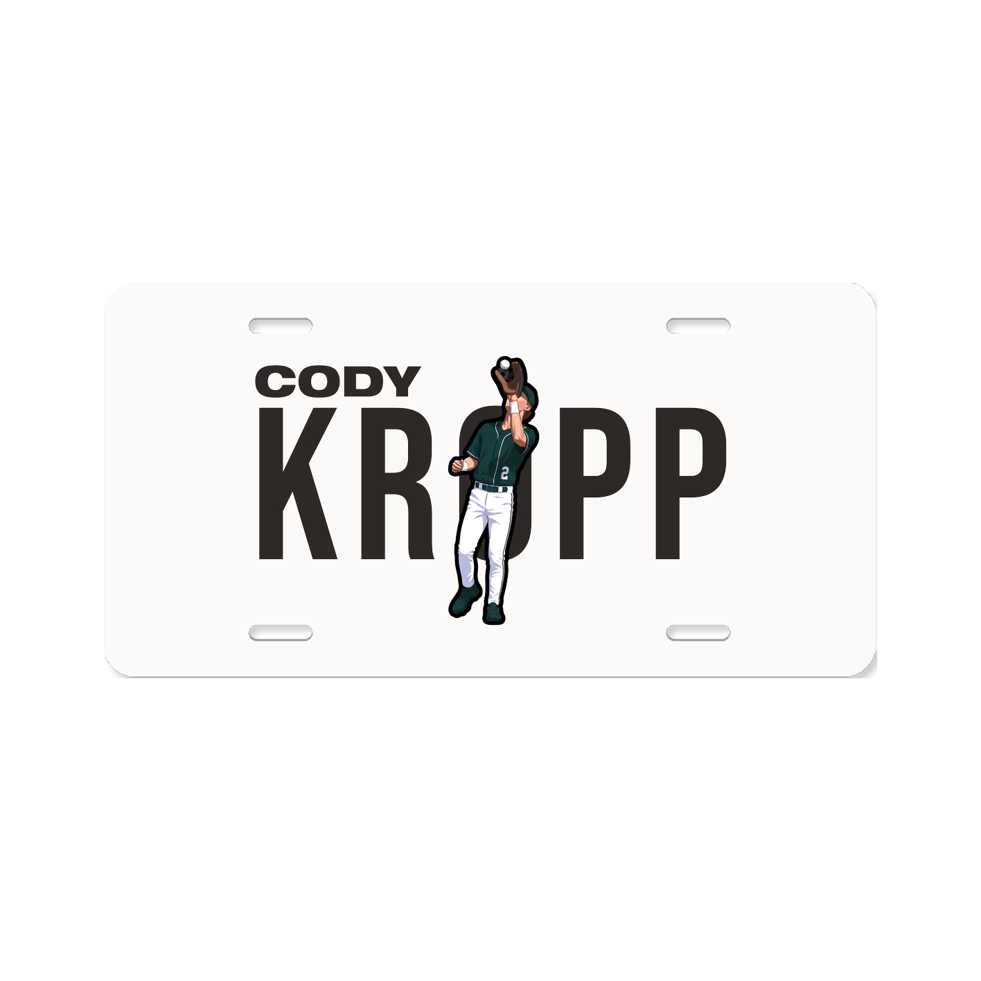 License Plate — Player Name in Classic