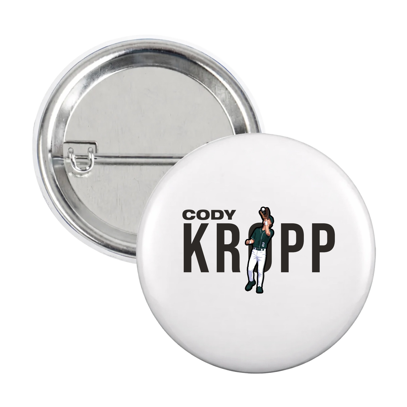 Game Day Button — Player Name in White