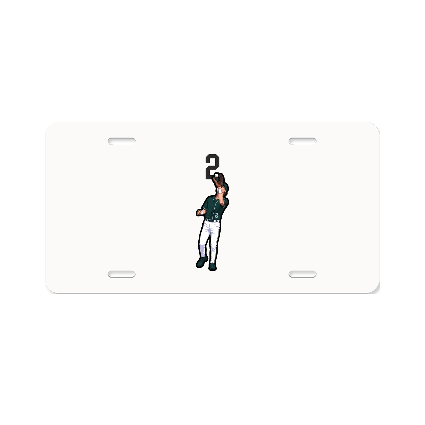 License Plate — Number Top in Classic