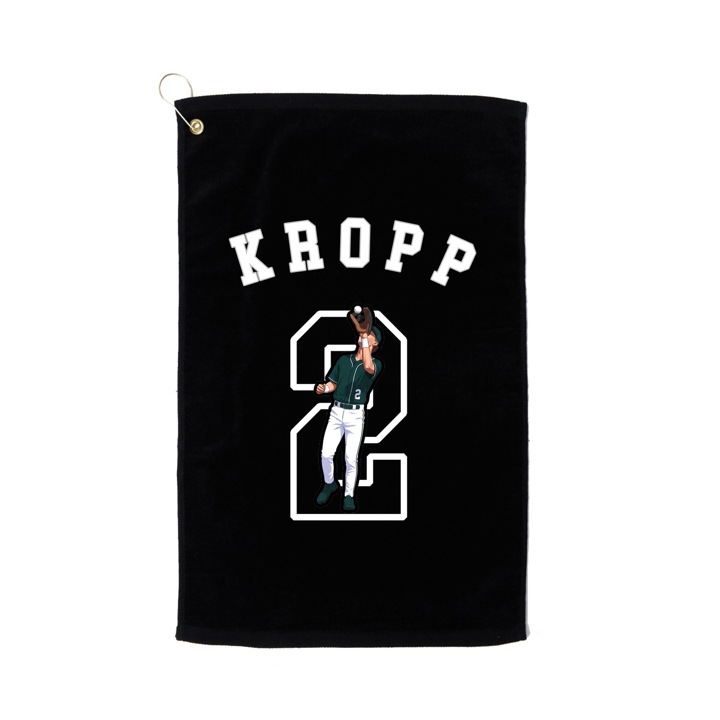 Golf Towel — Shirsey Arch in Black