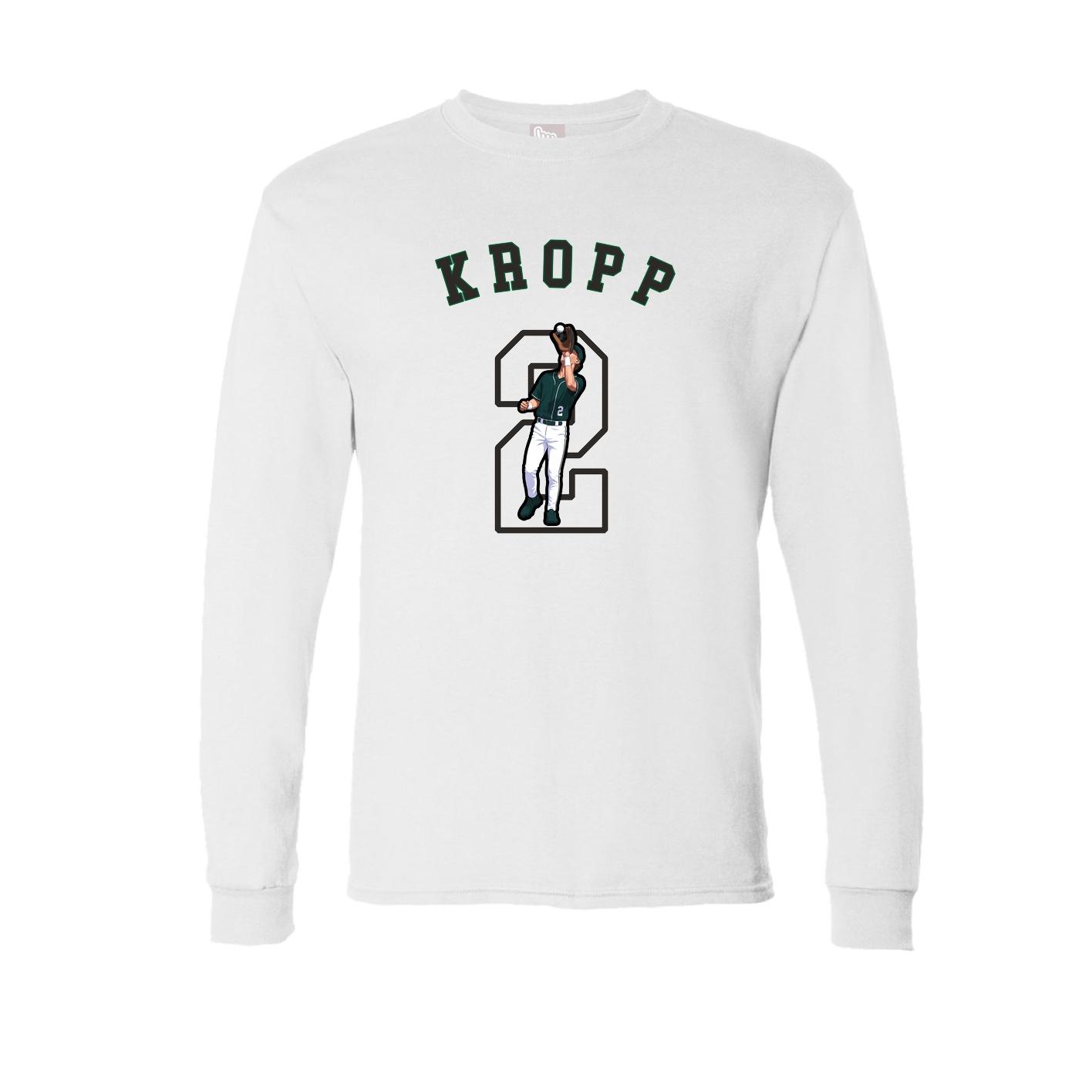 Long Sleeve Tee — Shirsey Arch in White