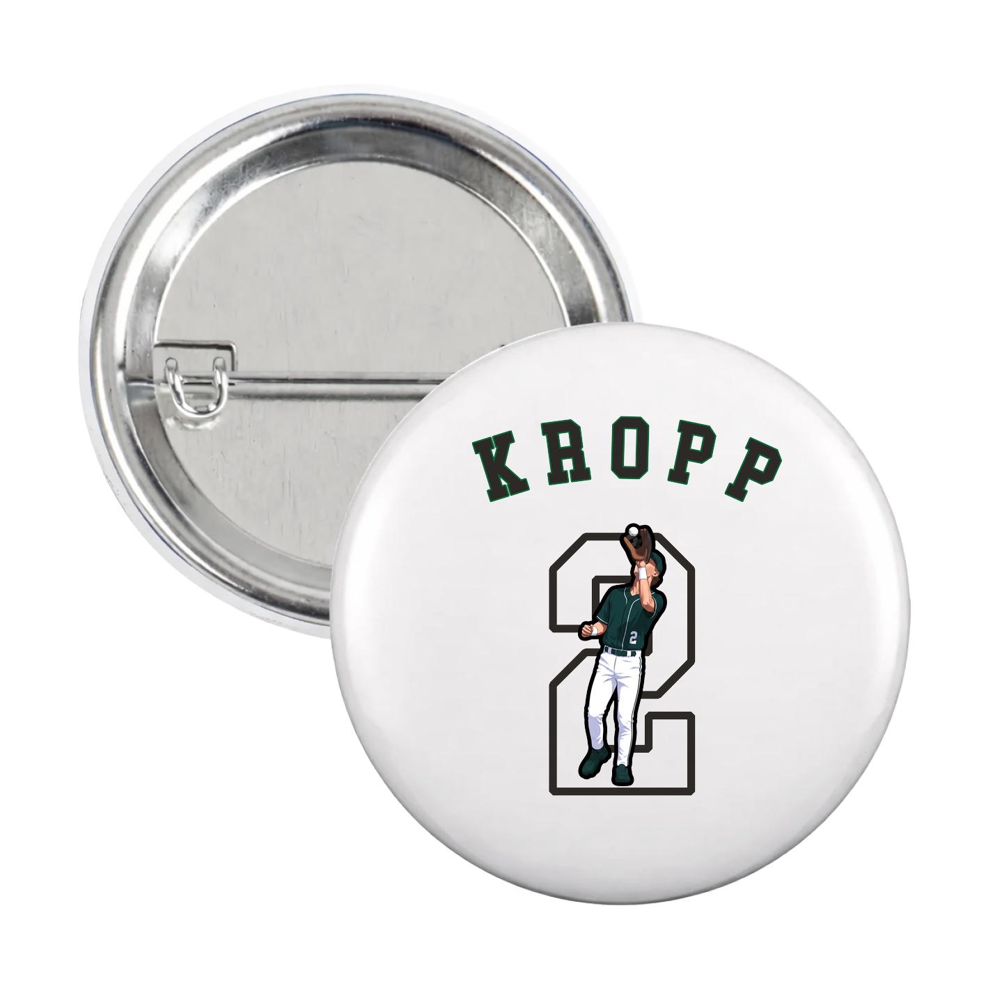 Game Day Button — Shirsey Arch in White