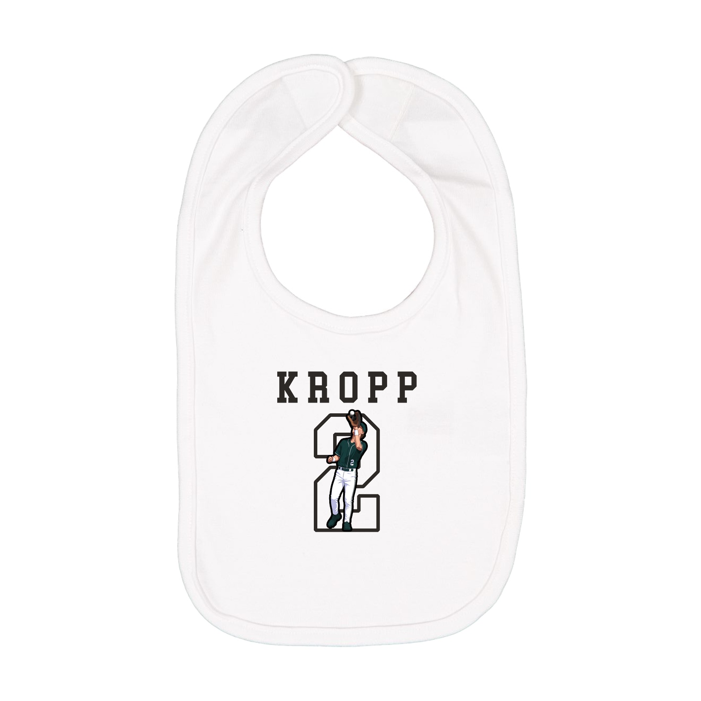 Infant Bib — Shirsey in White