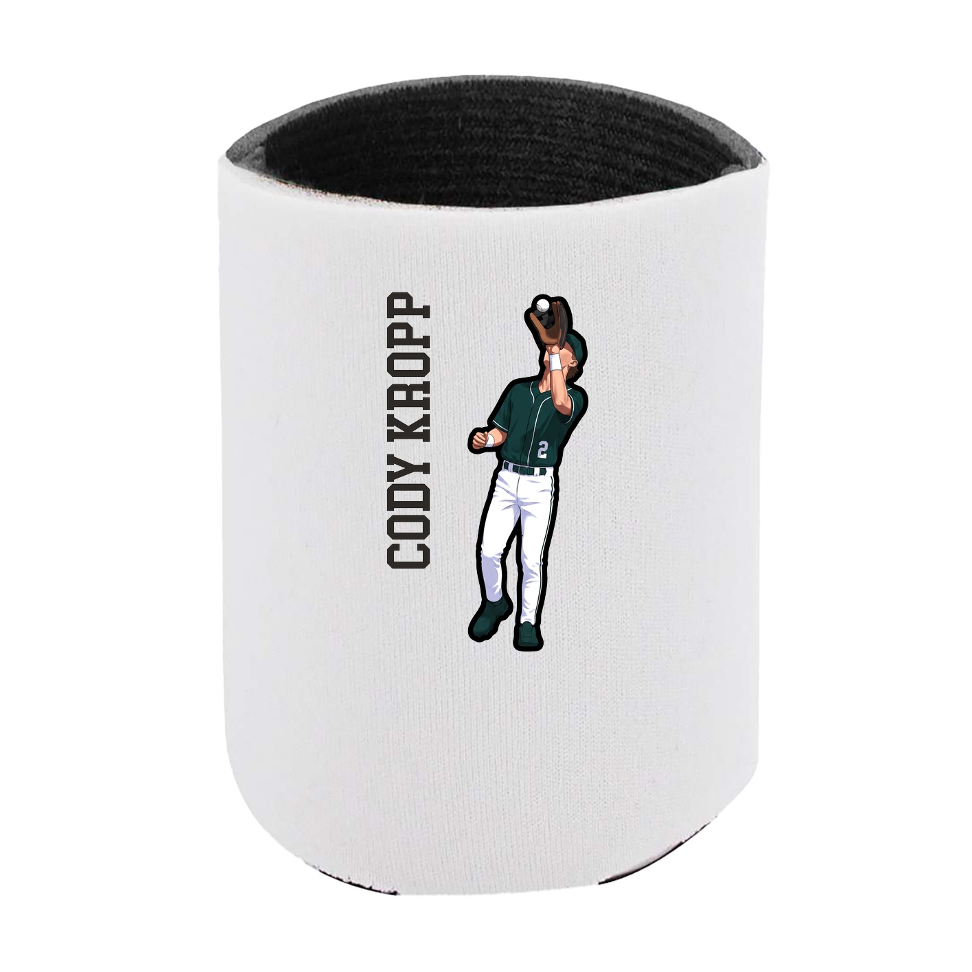 Can Holder — Name Vertical in White