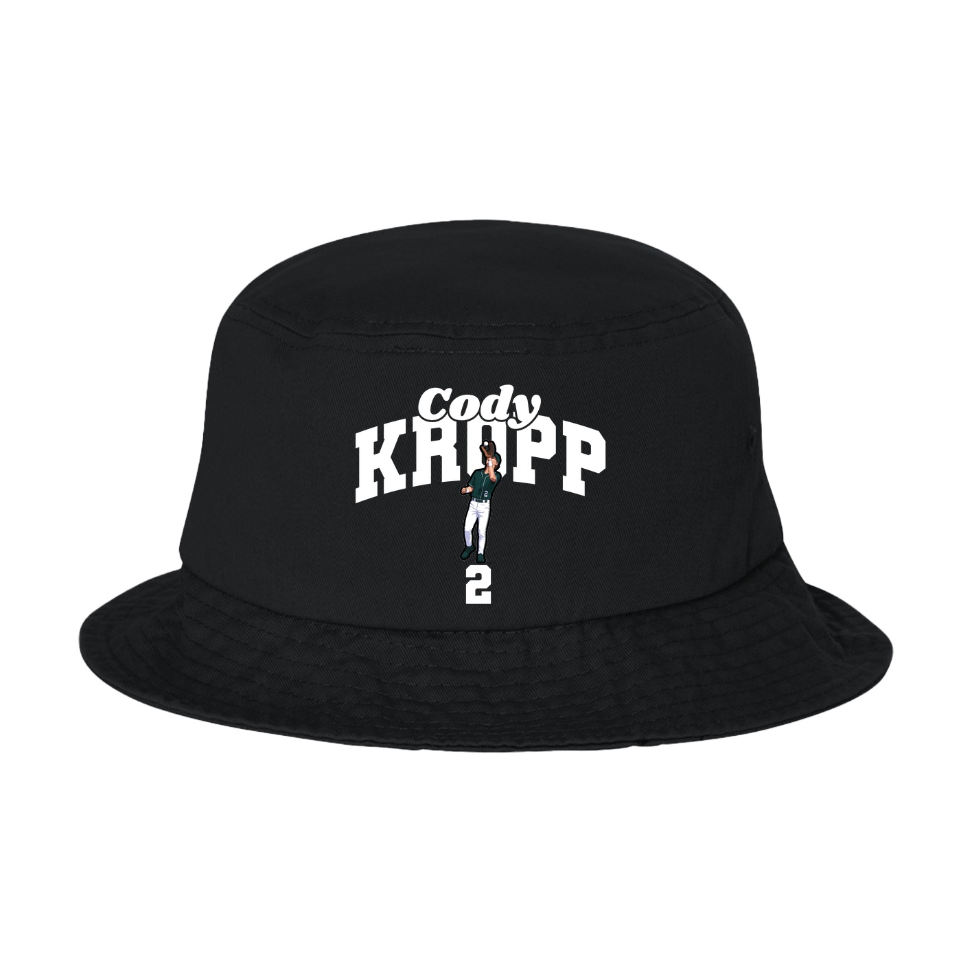 Bucket Cap — Signature Arch in Black