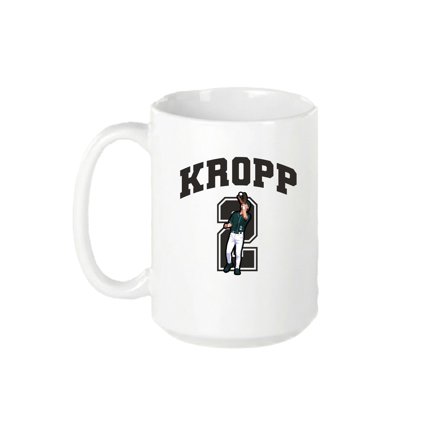 15oz Coffee Mug — Number in White