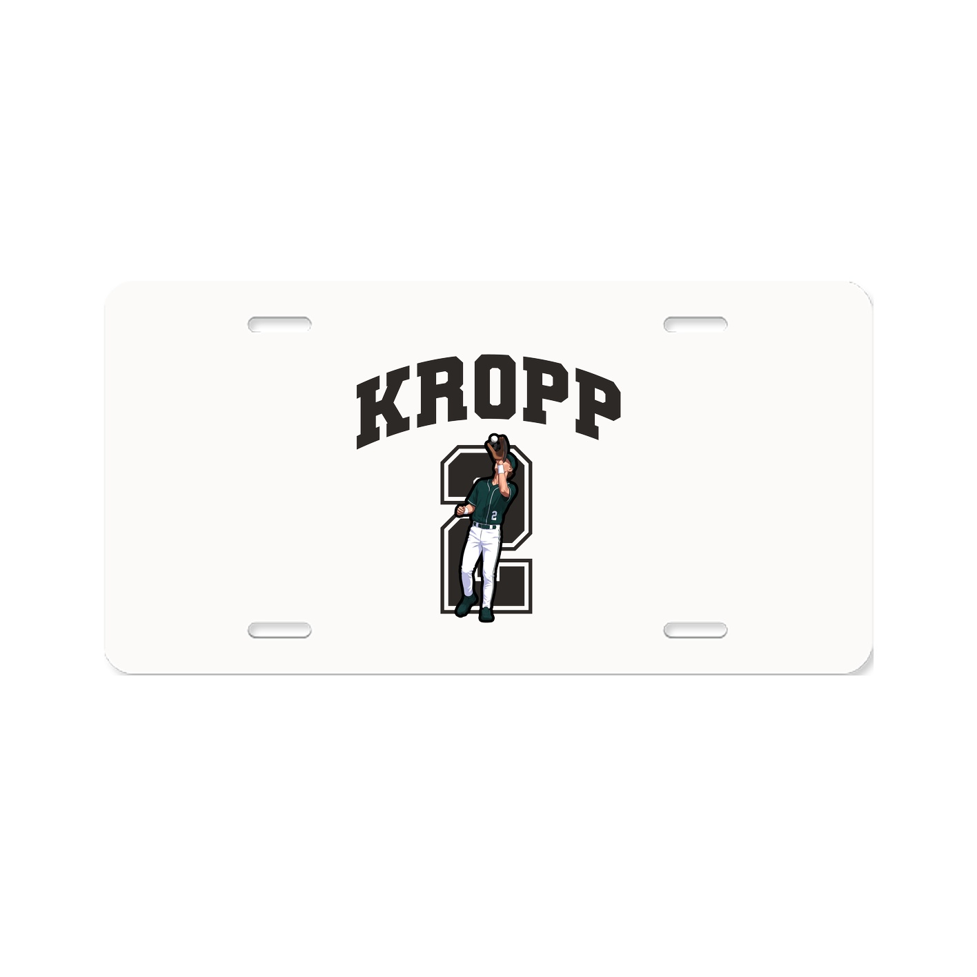 License Plate — Number in Classic